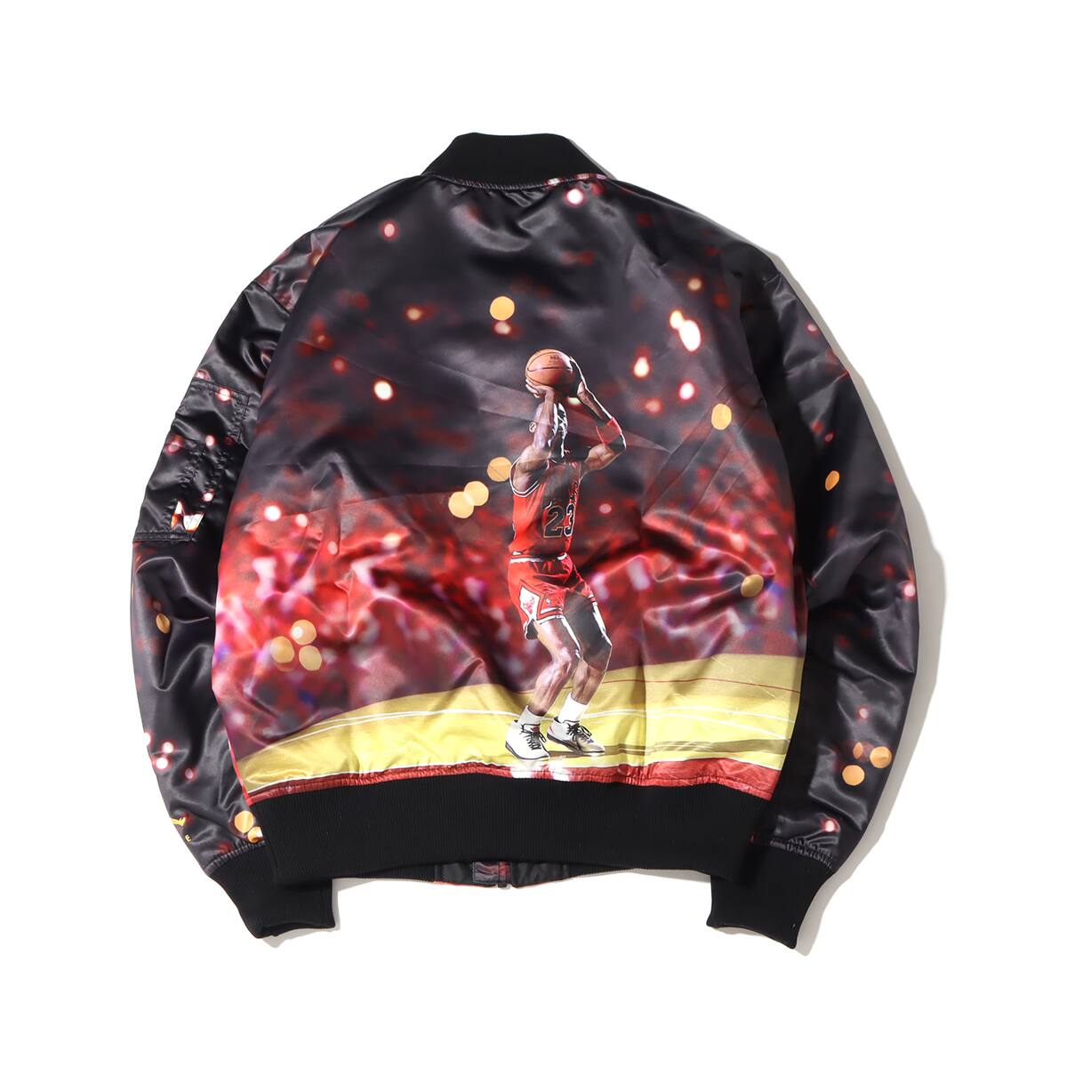 JORDAN BRAND AS M J JMPMN MA-1 JKT BLACK/ARCHAEO BROWN 21HO-I