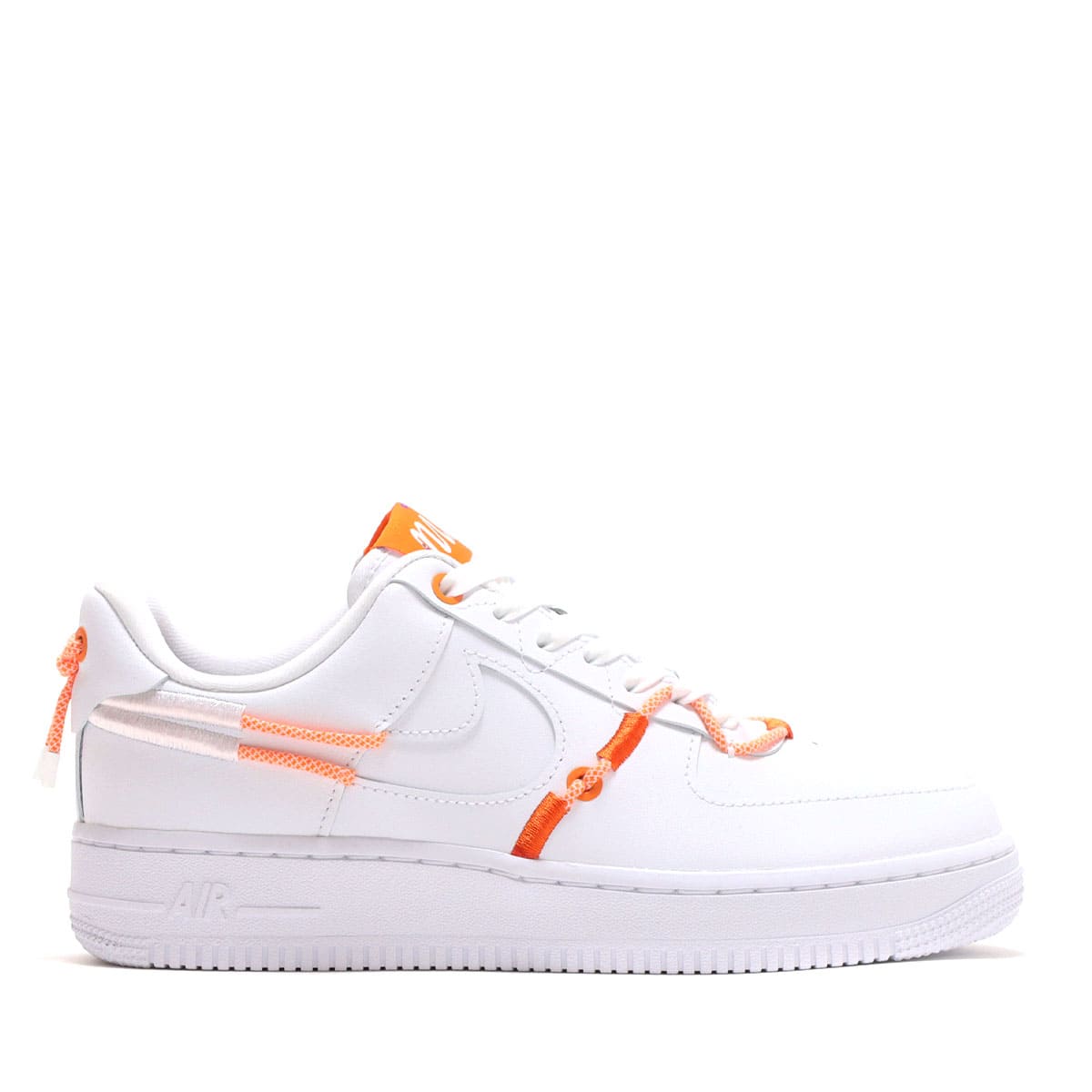NIKE WMNS AIR FORCE 1 '07 LX WHITE/WHITE-WHITE-SAFETY ORANGE 22SP