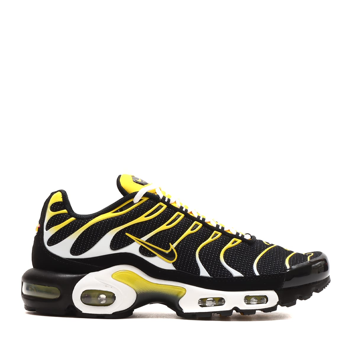 NIKE AIR MAX PLUS BLACK/TOUR YELLOW-WHITE 22HO-I（ナイキ エア