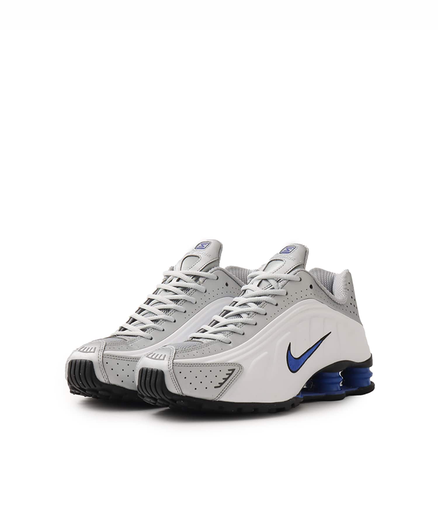 NIKE SHOX R4 WHITE/METALLIC SILVER-RACER BLUE（ナイキ ショックス