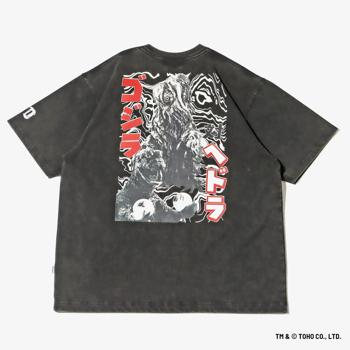 atmos | GODZILLA vs Hedorah T-shirt BLACK（アトモス ゴジラ vs