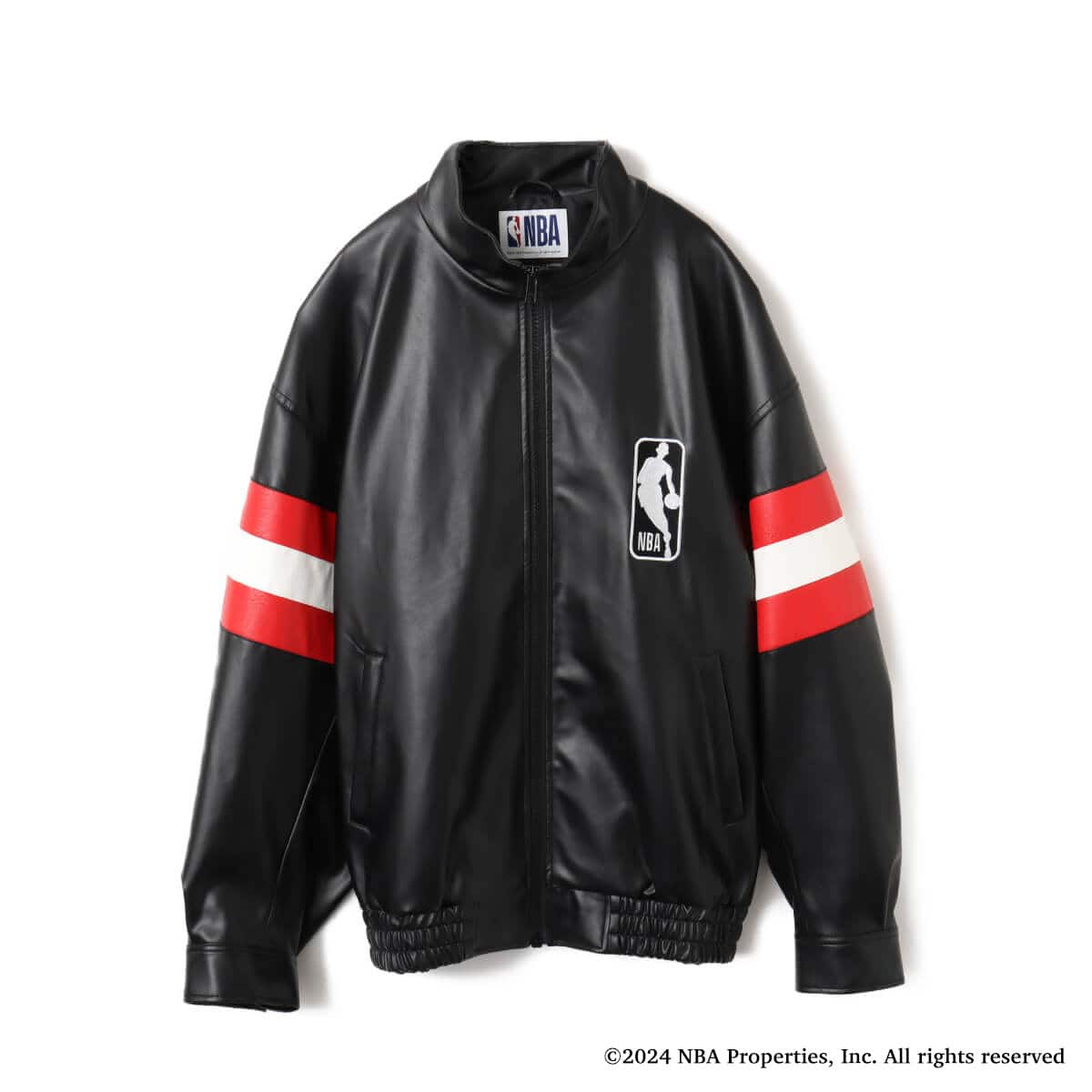 TOKYO 23 NBA Chicago Bulls Fake Leather Blouson BLACK 24SS-I