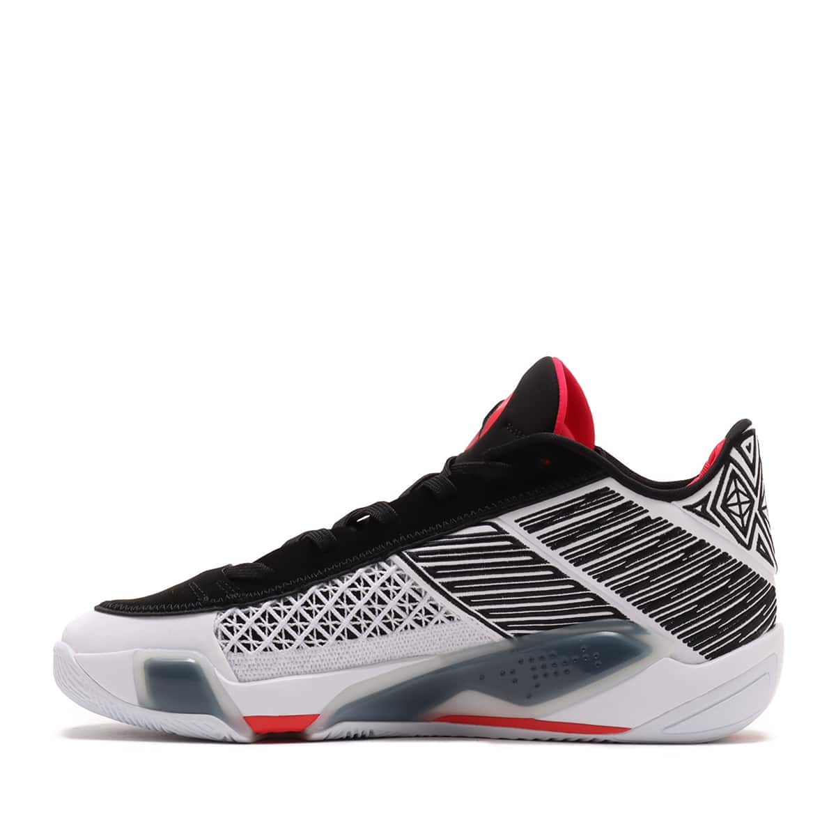 JORDAN BRAND AIR JORDAN XXXVIII LOW PF WHITE/SIREN RED-BLACK