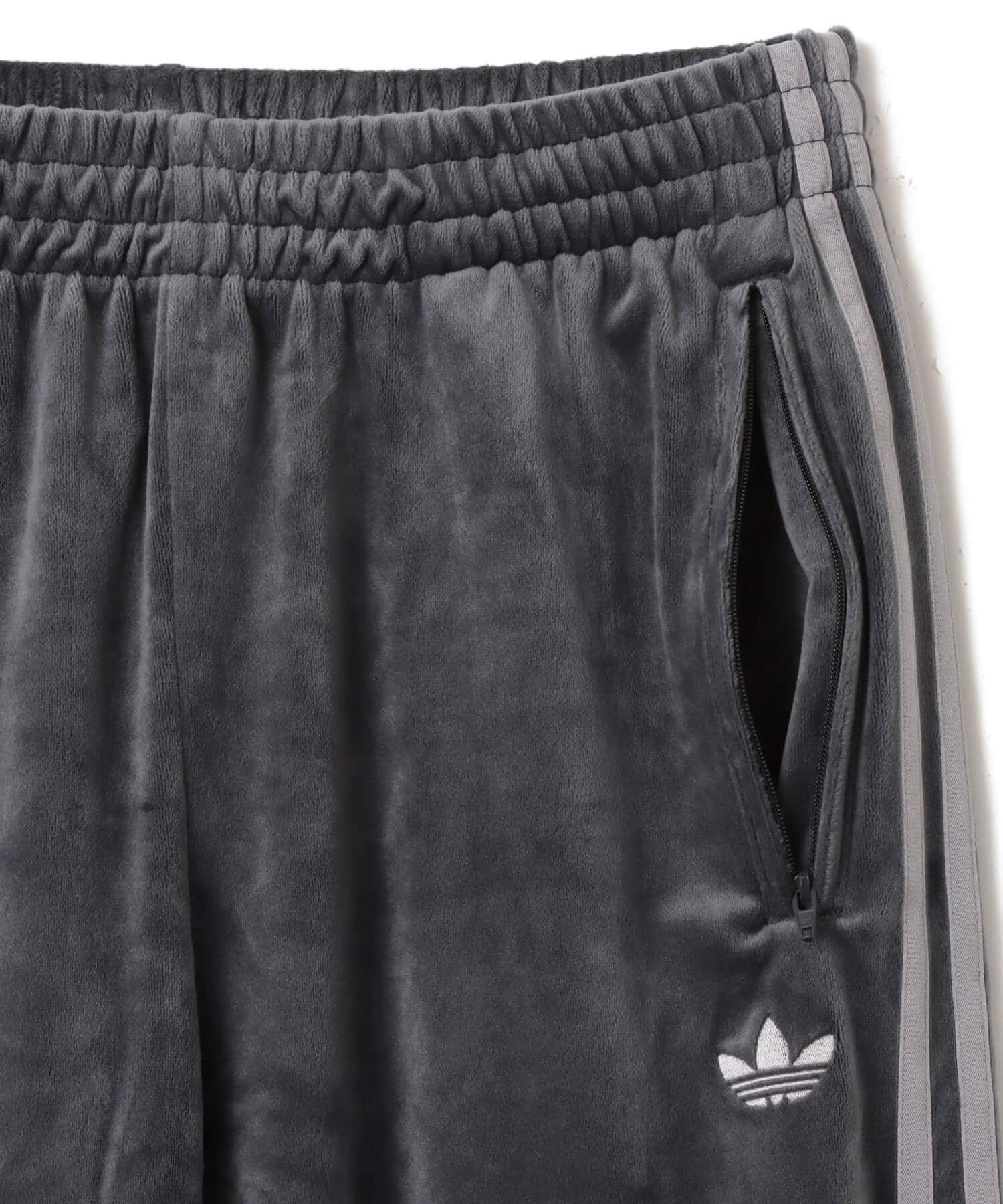 adidas FIREBIRD VELOUR TRACK PANTS ダークグレー（アディダス