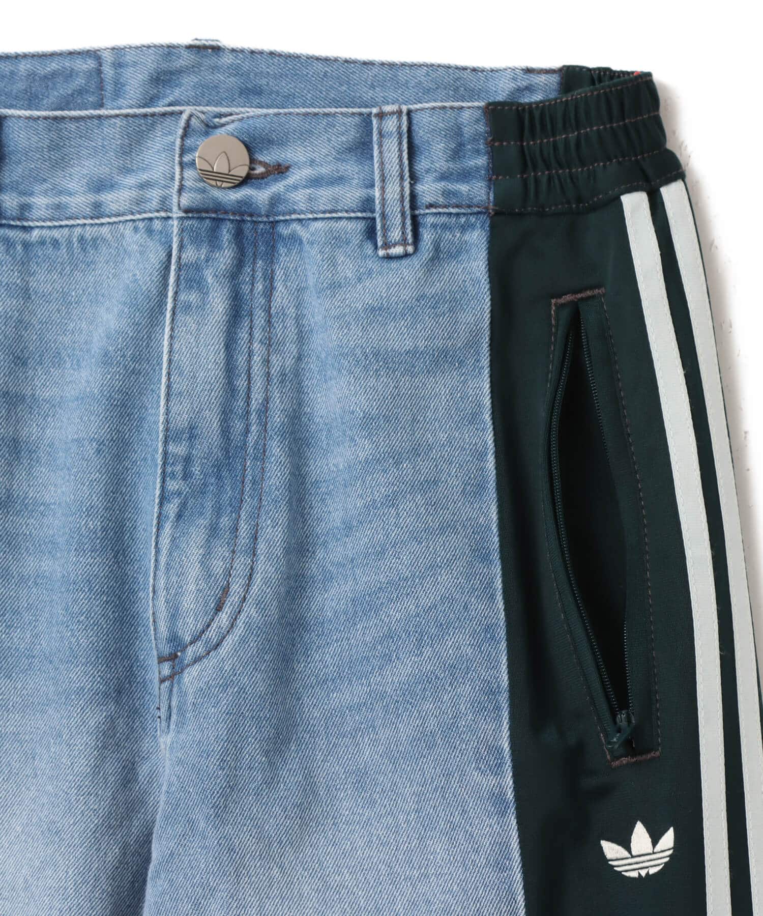 adidas ATHLETIC DEPT DENIM FIREBIRD PANTS ライトブルー/オーロラ