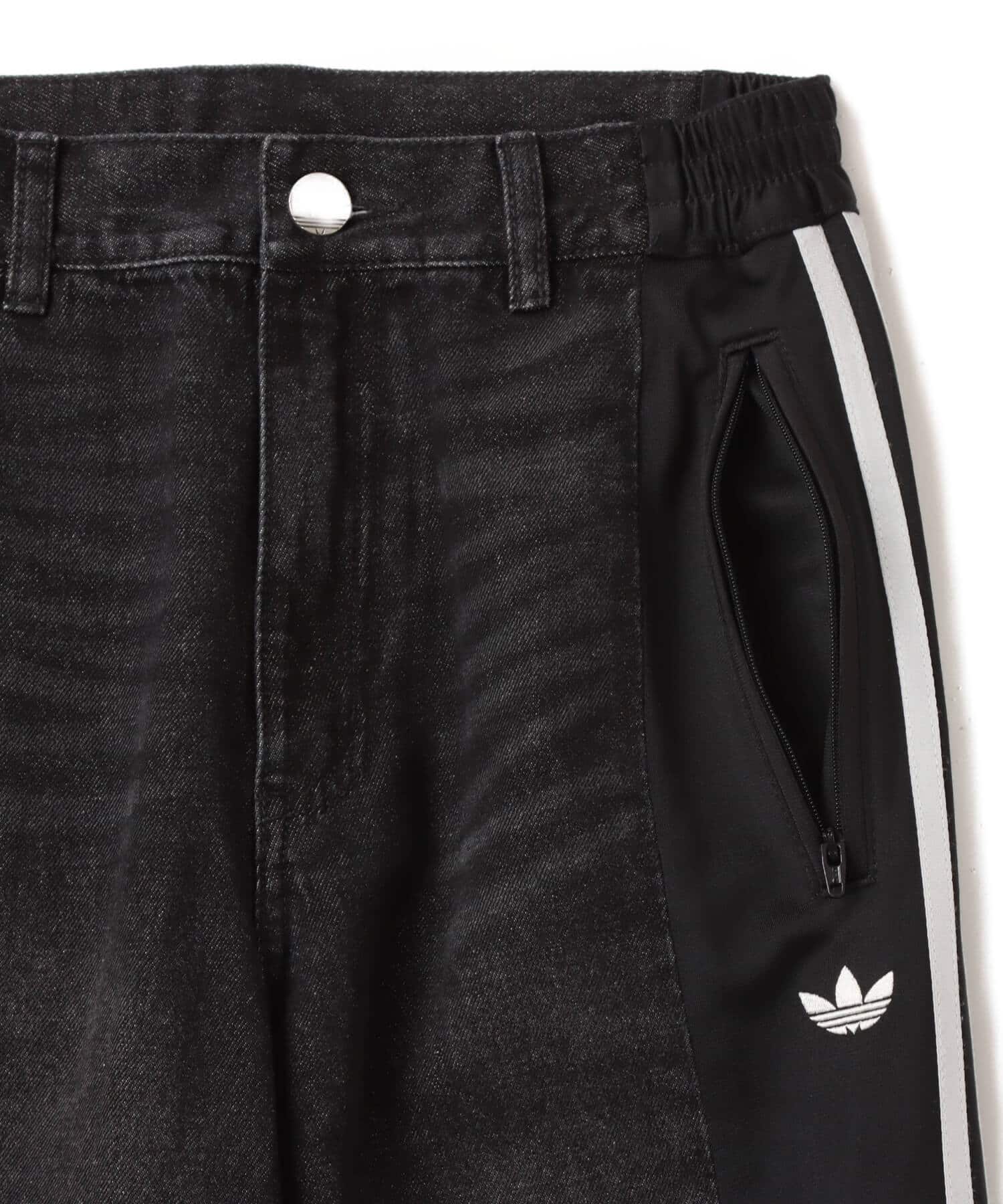 adidas ATHLETIC DEPT DENIM FIREBIRD PANTS ブラック（アディダス