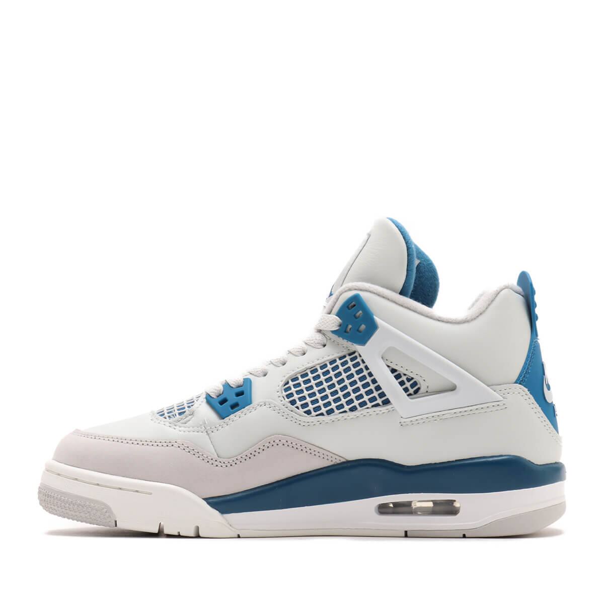 JORDAN BRAND AIR JORDAN 4 RETRO (GS) OFF WHITE/MILITARY BLUE