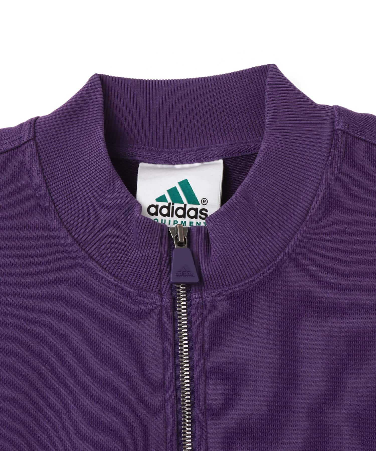 adidas EQUIPMENT BLOCKED HALF-ZIP バイオレット/ブラック