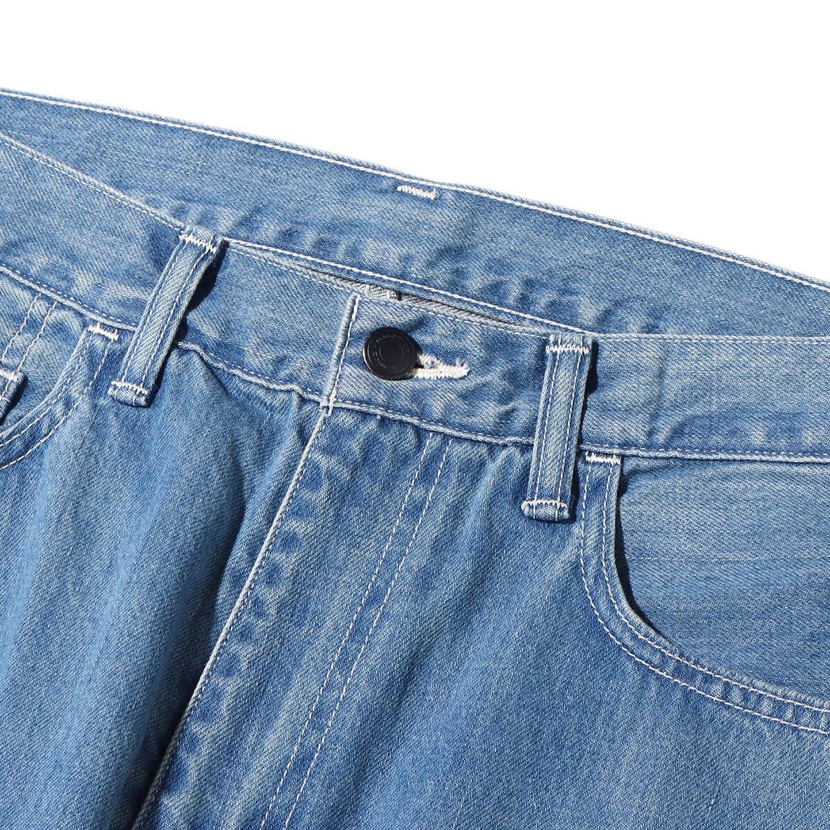 nanamica 5Pockets Straight Denim Pants Indigo Bleach 24SP-I