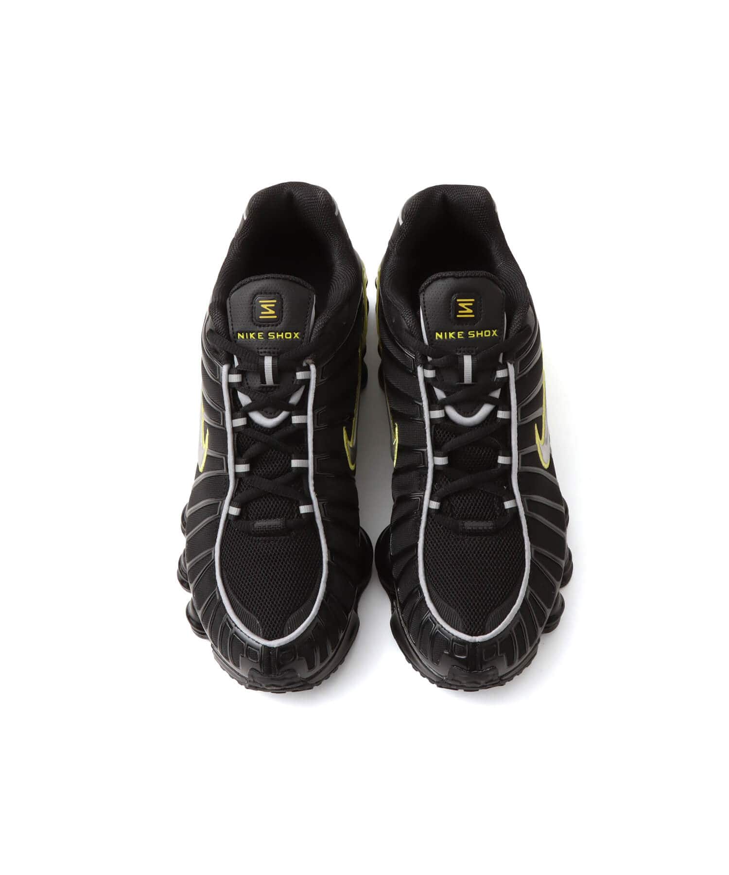 NIKE SHOX TL BLACK/METALLIC SILVER-DYNAMIC YELLOW（ナイキ