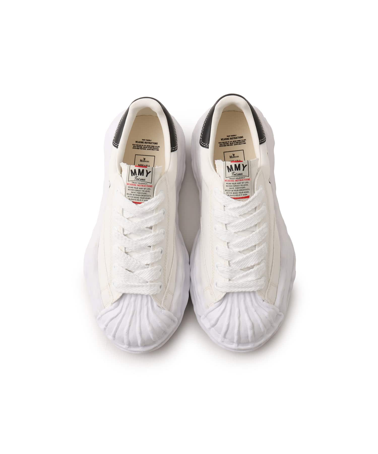 Maison MIHARA YASUHIRO BLAKEY CANVAS LOW ホワイト（メゾン ミハラ