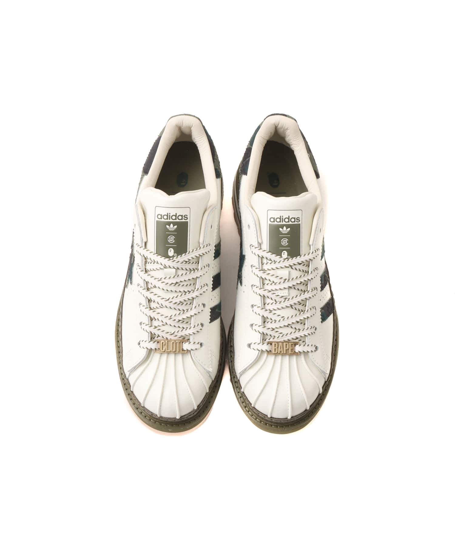 adidas CLOT X BAPE SUPERSTAR BY EDISON CHEN OWHITE/BRANCH/OLICAR