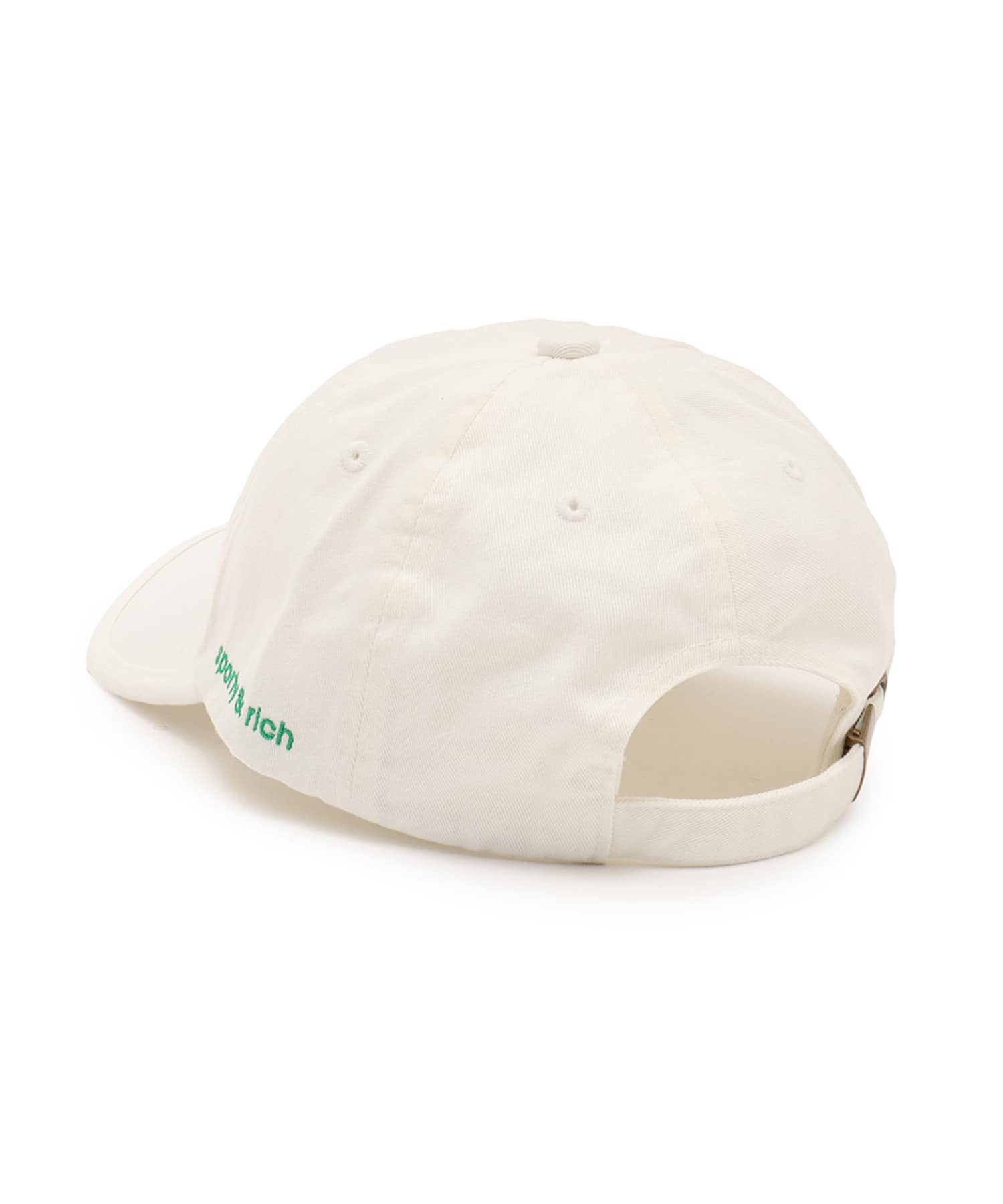 adidas SPORTY & RICH CAP チョークホワイト/グリーン（アディダス