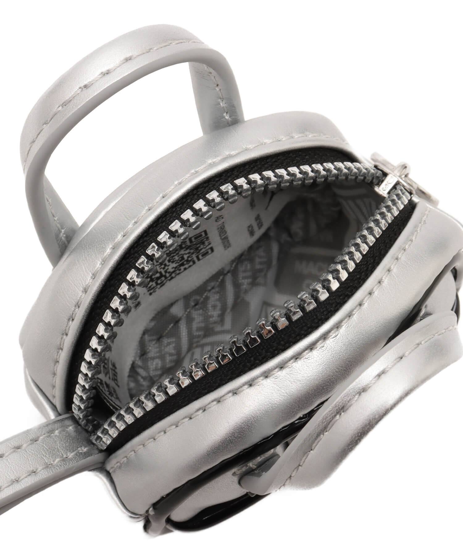 PUMA PUMA 1976 METALLIC GRIP BAG KEYCHAIN GLACIAL GRAY-PUMA BLACK