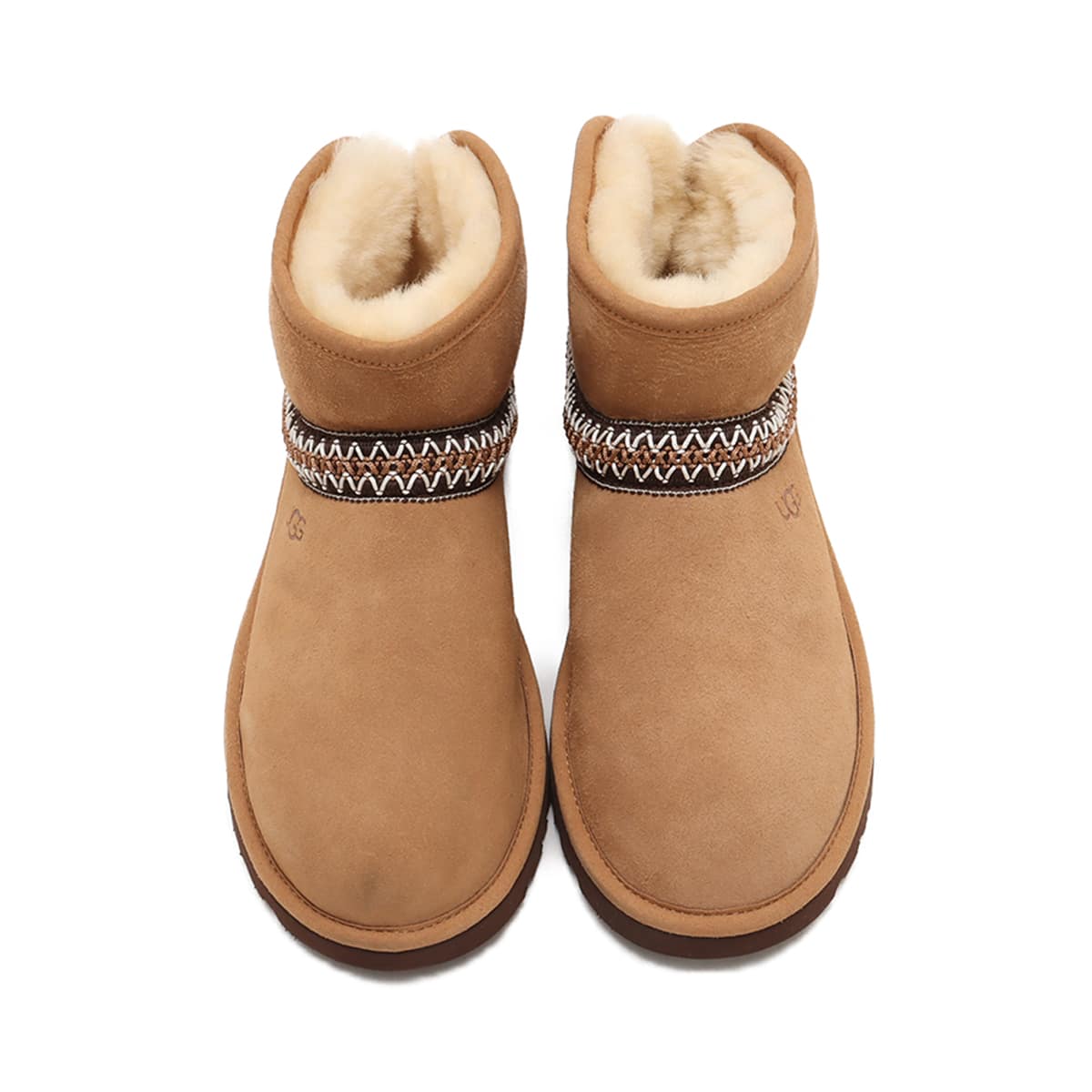 UGG W CLASSIC MINI CRESCENT CHESTNUT （アグ クラシック ミニ