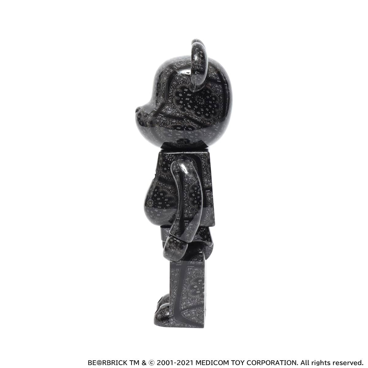 MEDICOM TOY BE@RBRICK atmos BANDANA 100% & 400% BLACK 21SS-S