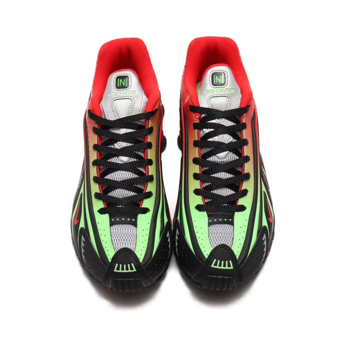 NIKE SHOX R4 / NEYMAR JR. BLACK/CHALLENGE RED-METALLIC SILVER 19SU