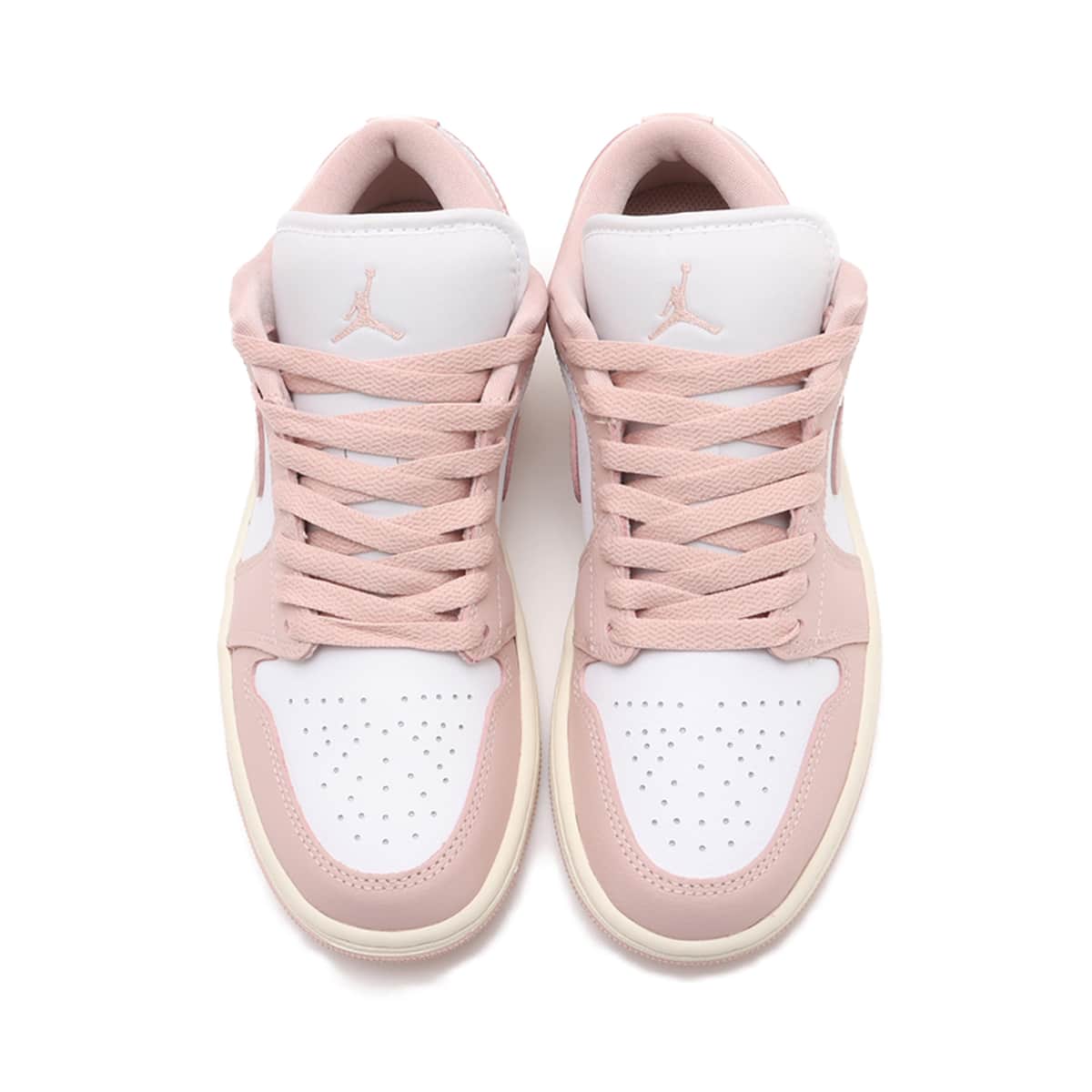 JORDAN BRAND WMNS AIR JORDAN 1 LOW WHITE/PINK OXFORD-SAIL