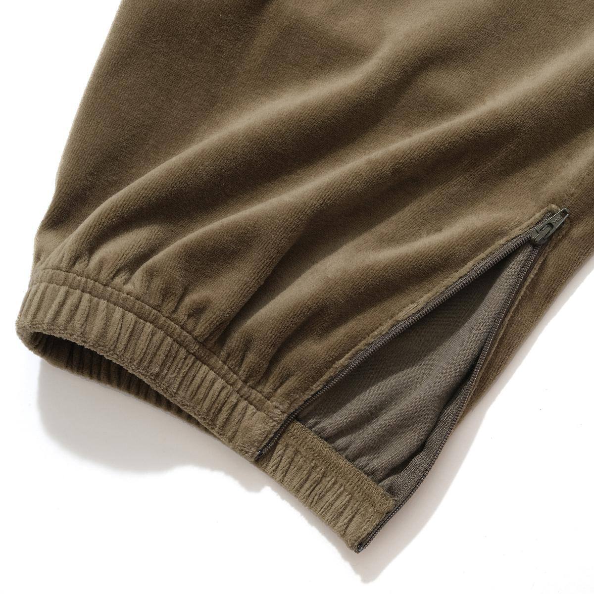 KEBOZ VELOUR TRACK PANTS GREEN 23FA-I（ケボズ ベロア トラック