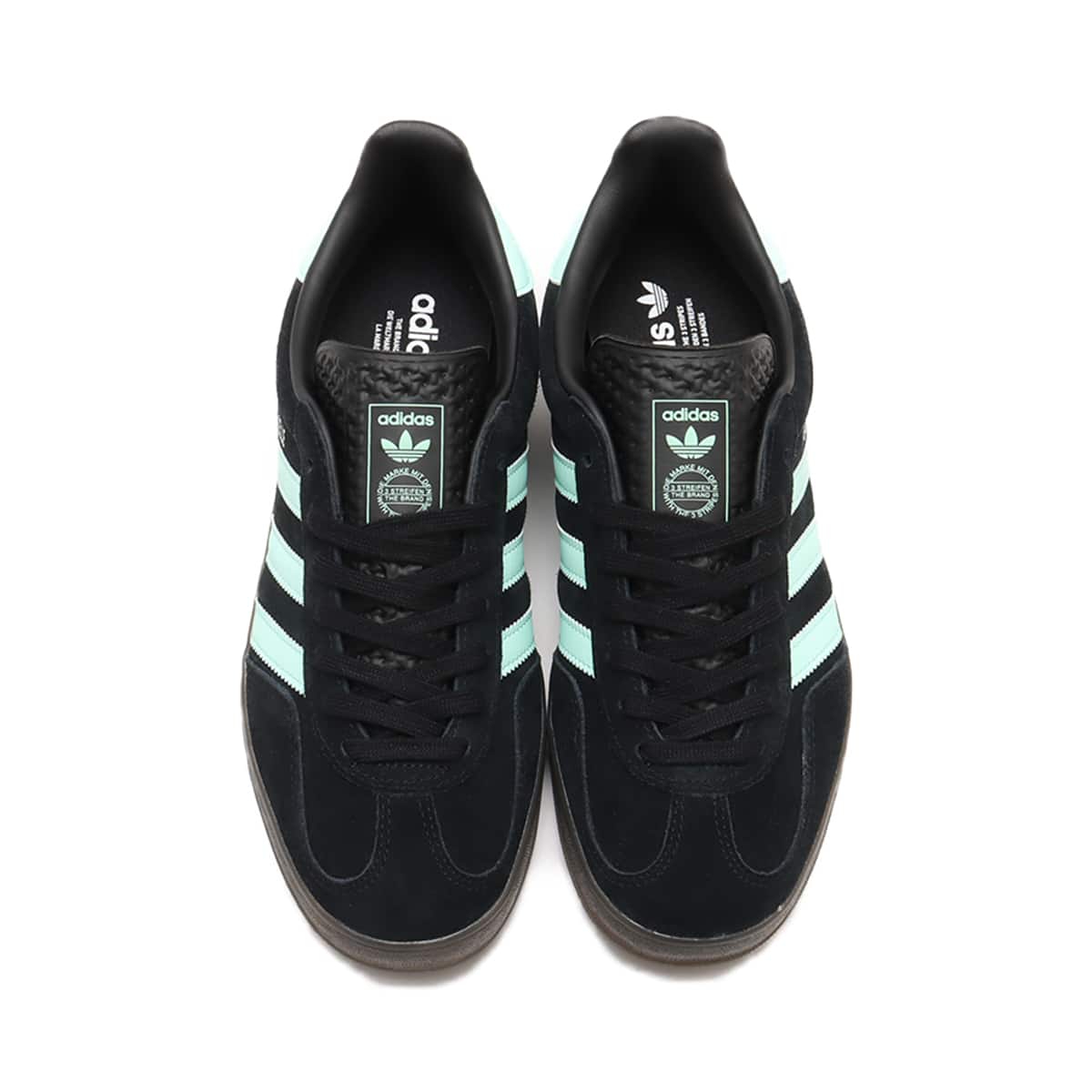 adidas GAZELLE INDOOR CORE BLACK/CLEAR MINT/GUM（アディダス ガゼル