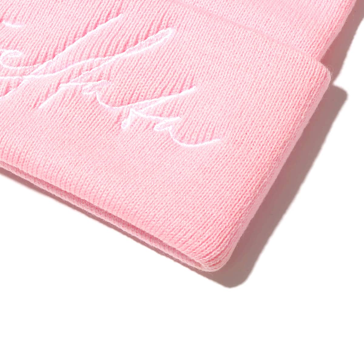 atmos pink RIEHATA × atmospink ロゴ刺繍 ニット帽 PINK （アトモス