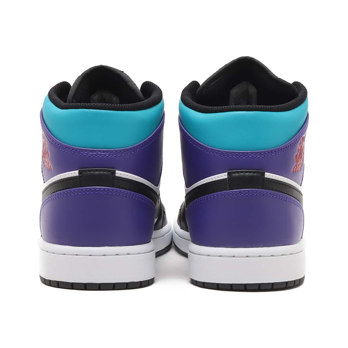 JORDAN BRAND AIR JORDAN 1 MID WHITE/BLACK-BRIGHT CONCORD-TRUE RED