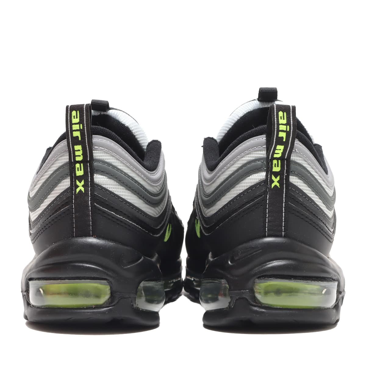 NIKE AIR MAX 97 PURE PLATINUM/VOLT-BLACK-WHITE 23SU-I（ナイキ エア