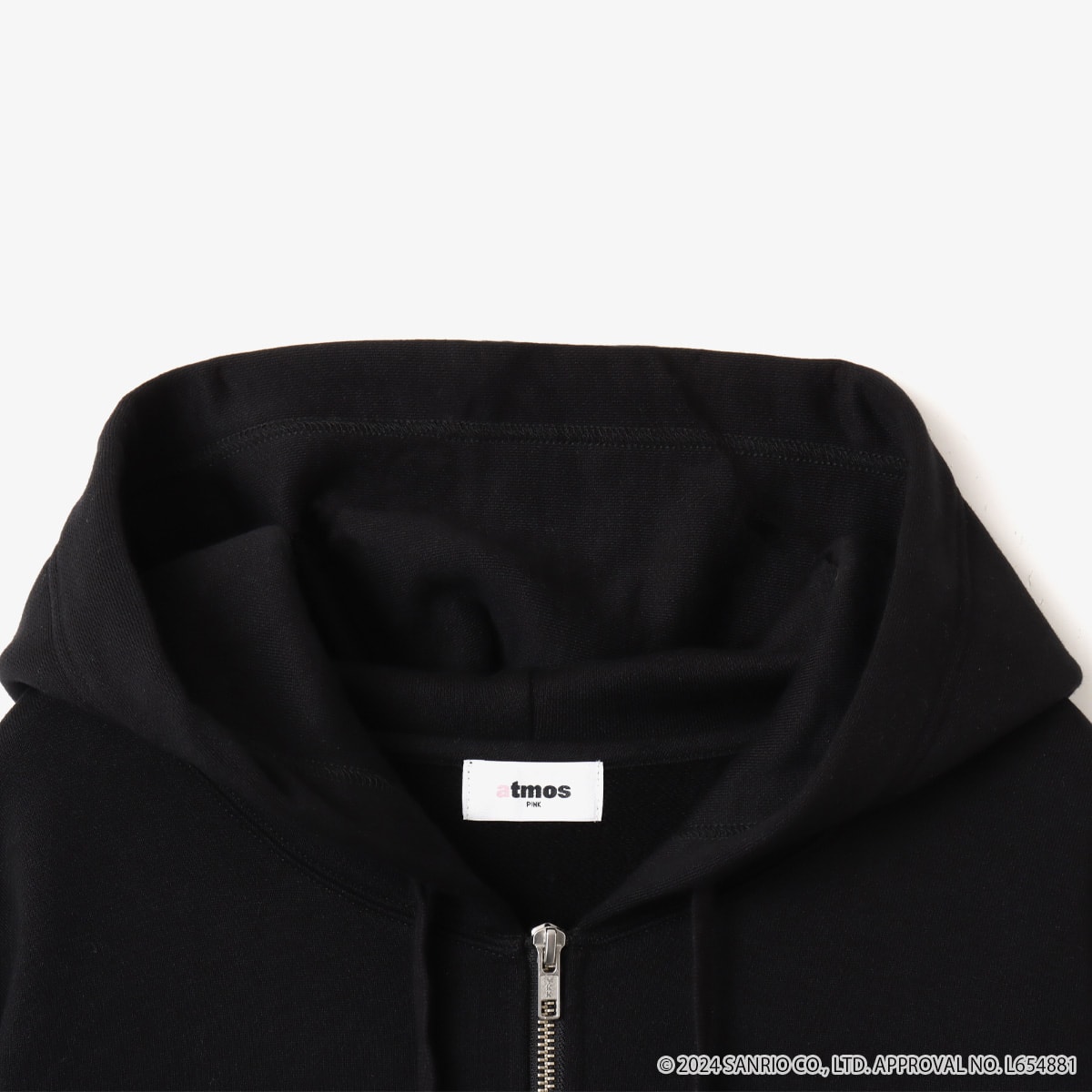 HELLO KITTY x atmos pink Double Open-end Zipper Parka BLACK