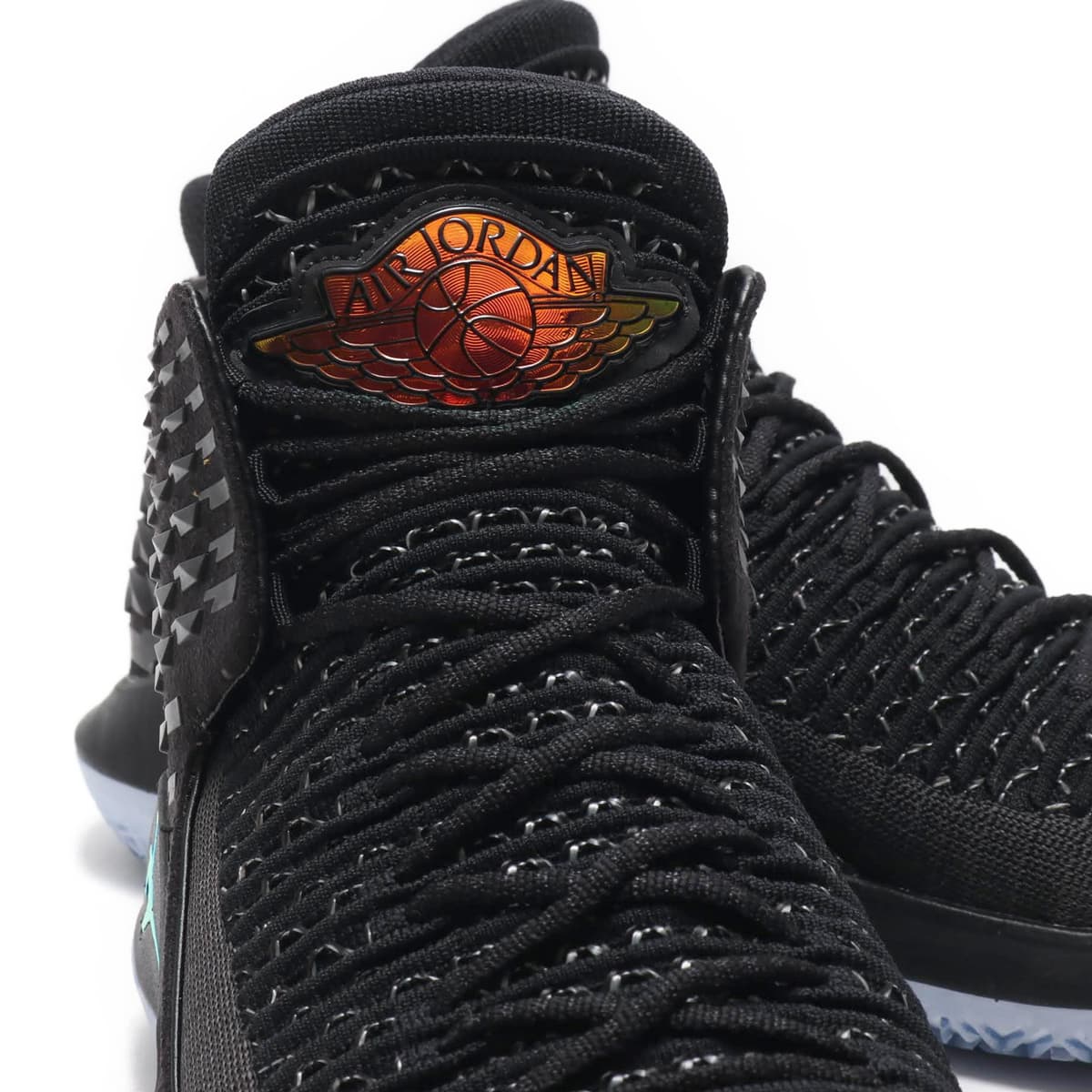 JORDAN BRAND AIR JORDAN XXXII PF BLACK/MULTI-COLOR-METALLIC SILVER