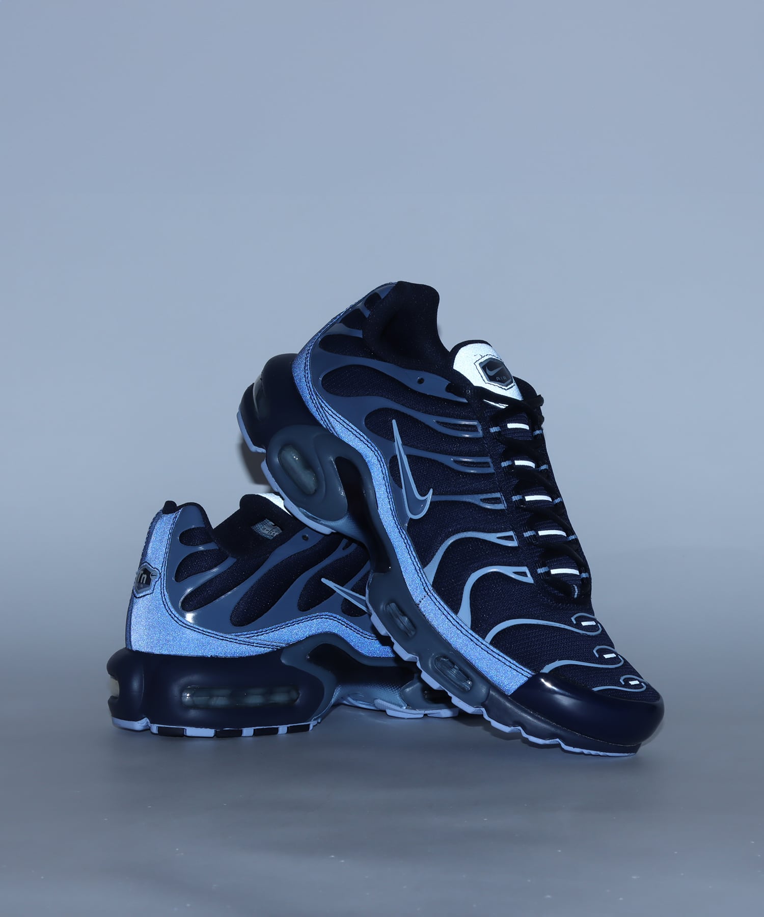 NIKE AIR MAX PLUS OBSIDIAN/DIFFUSED BLUE-ALUMINUM（ナイキ エア