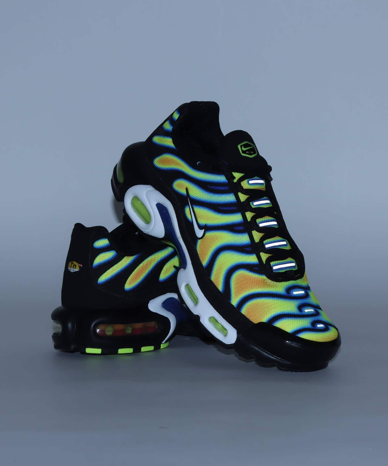 NIKE AIR MAX PLUS BLACK/WHITE-SUNDIAL-NEON YELLOW（ナイキ エア