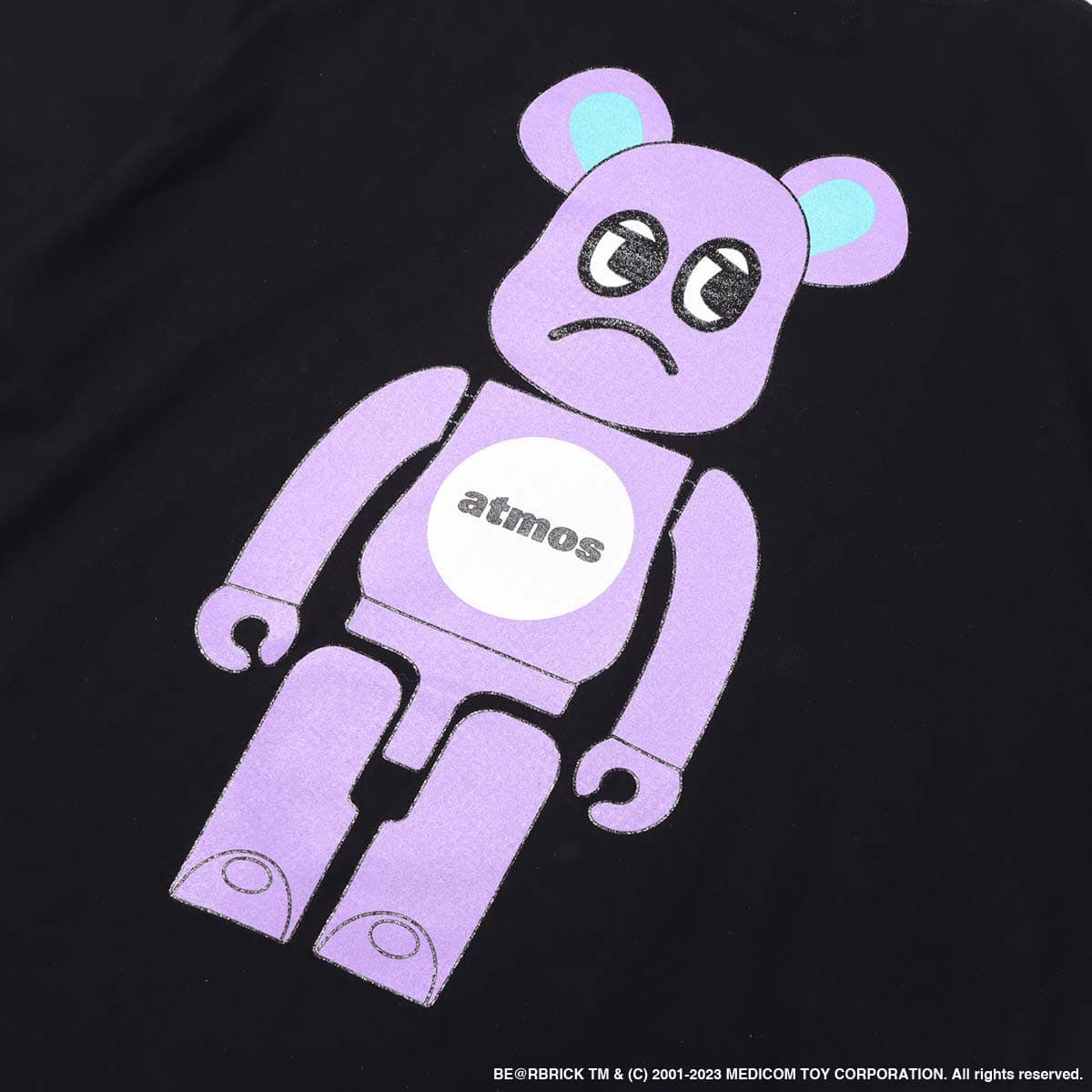 atmos × BE@RBRICK × BADMOOD S/S TEE BLACK（アトモス × ベアブリック