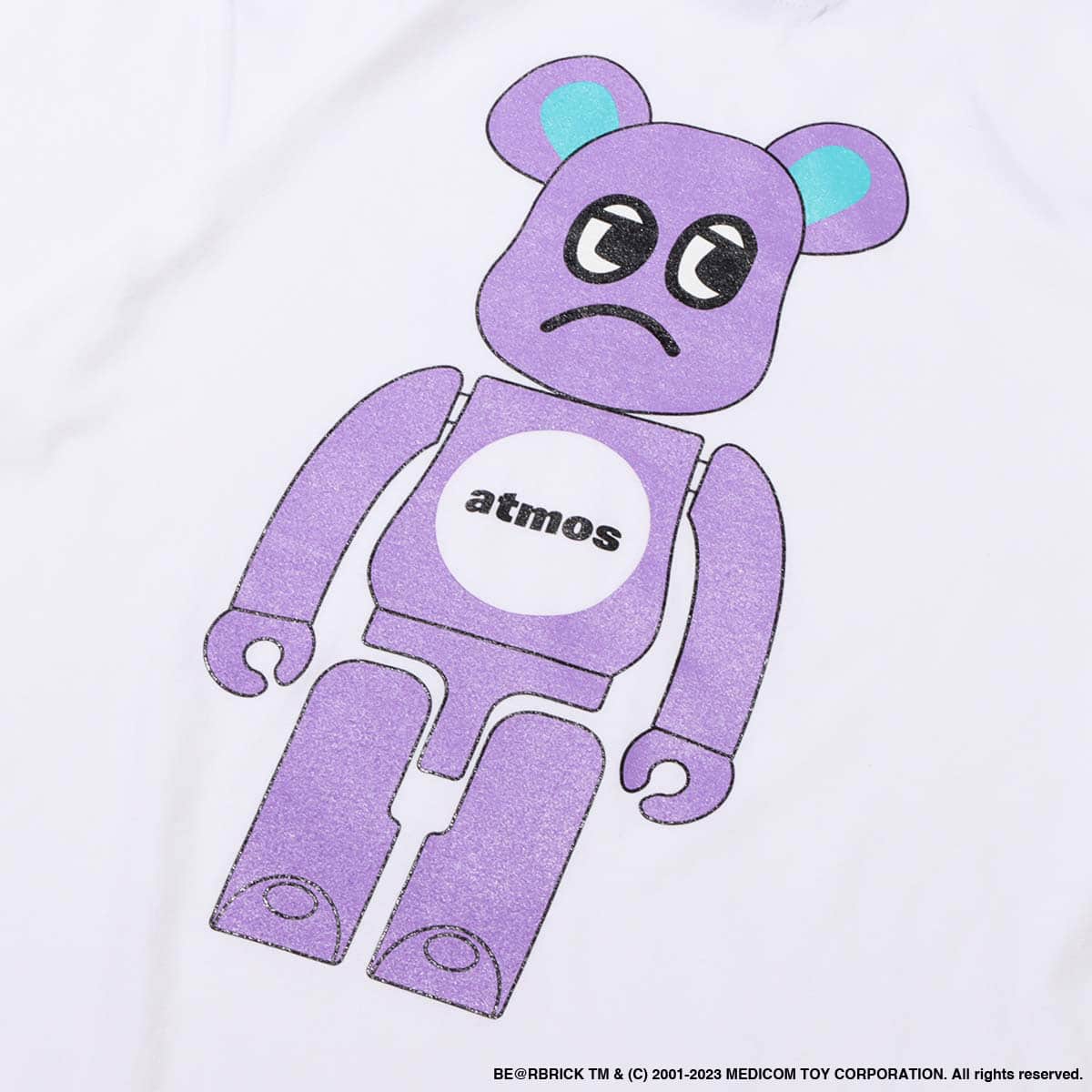 atmos × BE@RBRICK × BADMOOD S/S TEE WHITE（アトモス × ベアブリック