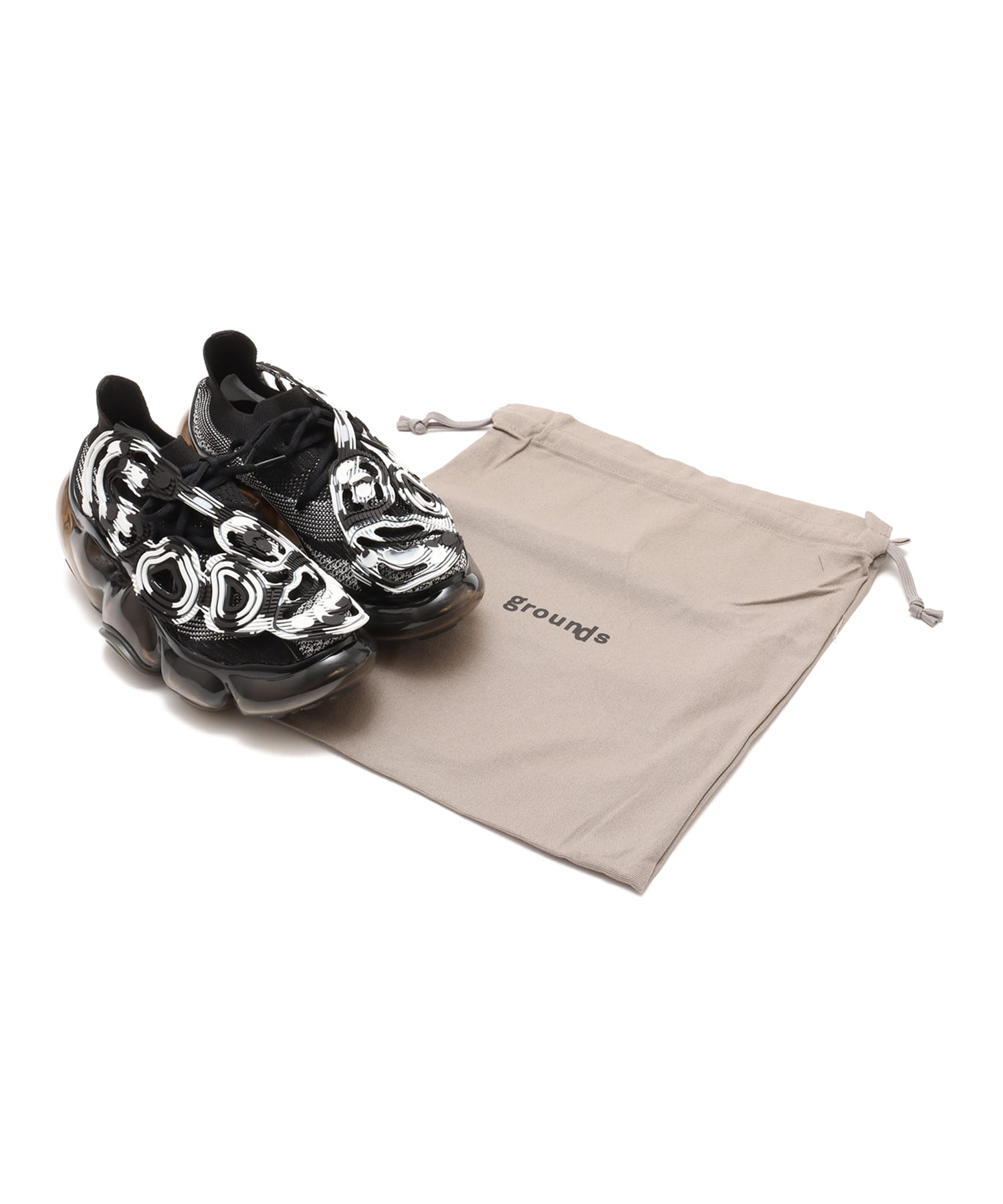 grounds MOOPIE INVERT MARBLE BLACK / BLACK（グラウンズ ムーピー