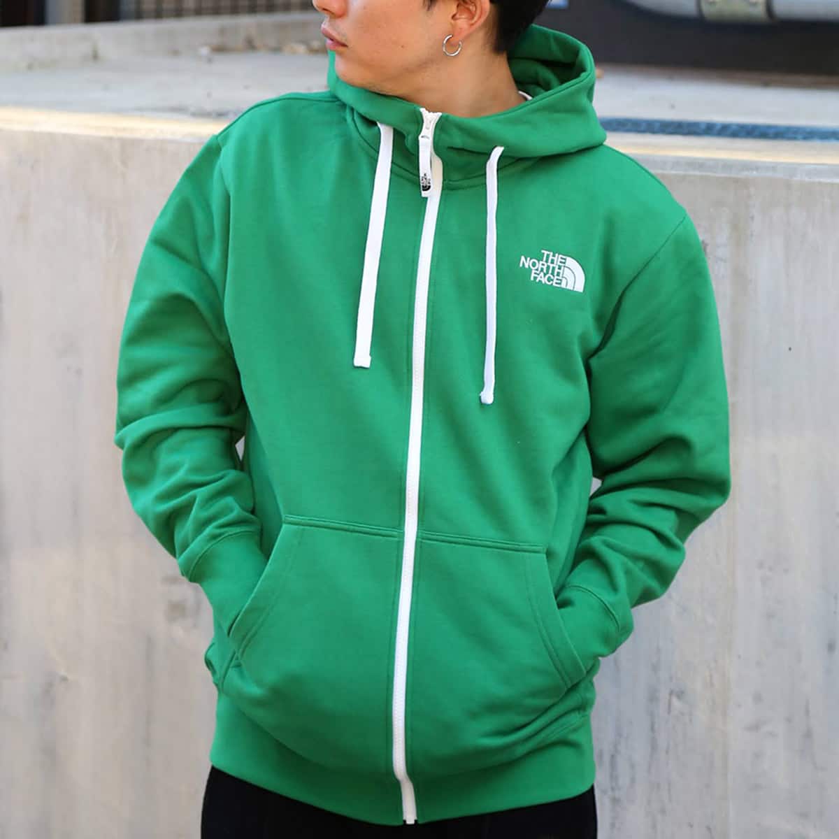 THE NORTH FACE REARVIEW FULL ZIP HOODIE アマゾングリーン 21FW-I