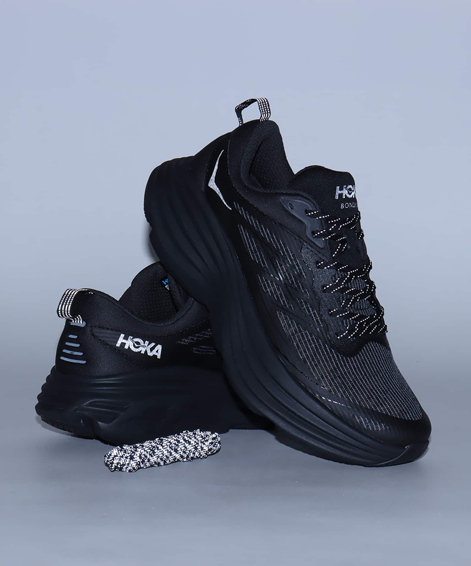 HOKA BONDI 8 TS CAGED BLACK / BLACK（ホカ ボンダイ 8 TS ケイジド