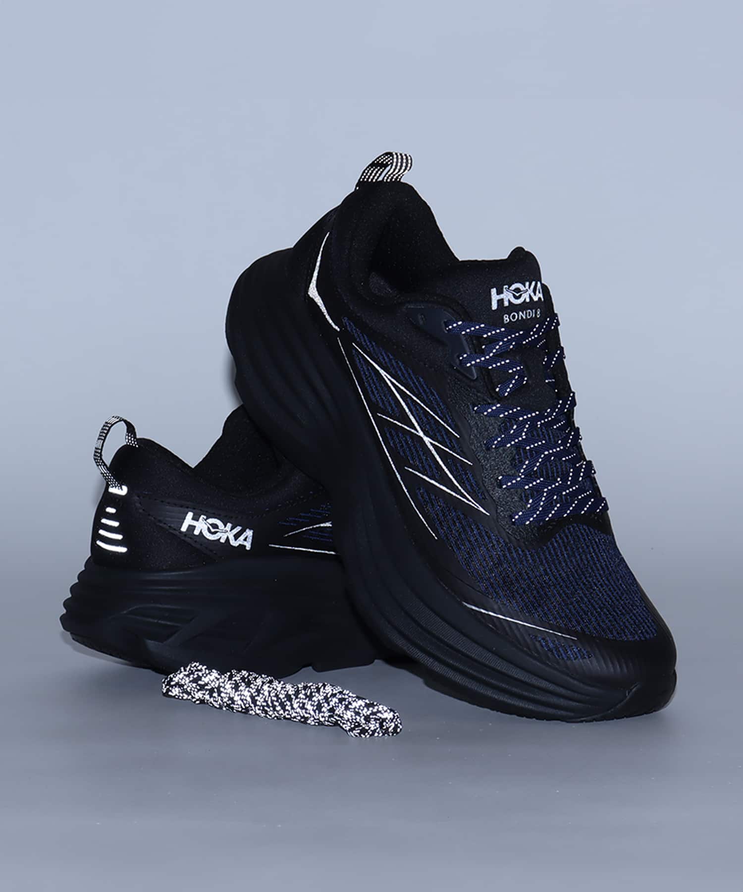 HOKA BONDI 8 TS CAGED MIDNIGHT BLUE / BLACK（ホカ ボンダイ 8 TS