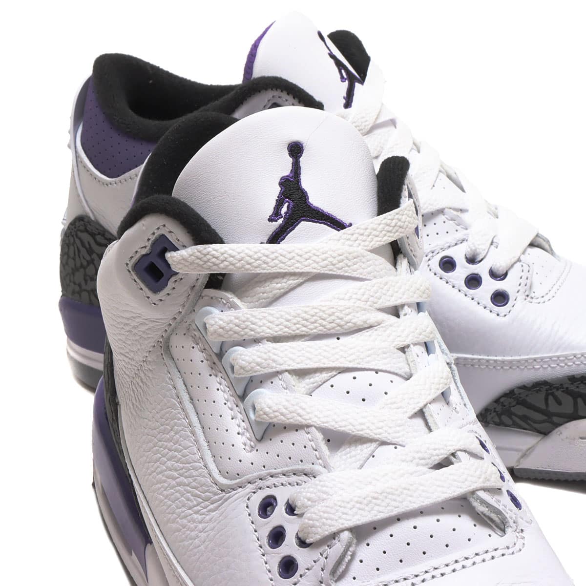 JORDAN BRAND AIR JORDAN 3 RETRO (GS) WHITE/BLACK-DARK IRIS-CEMENT