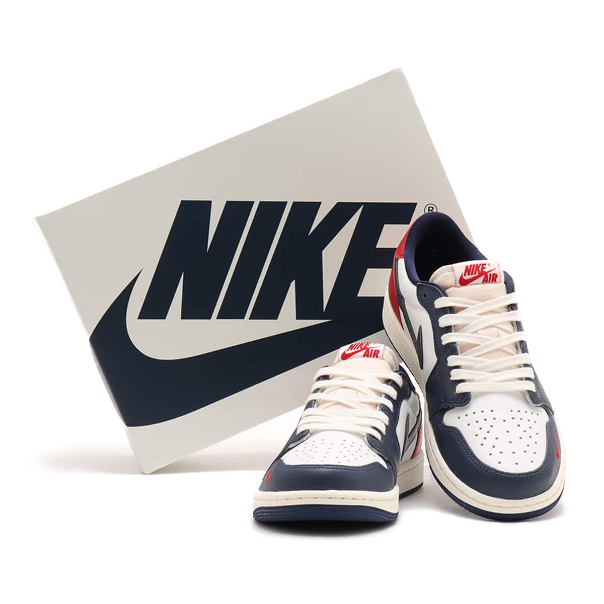 JORDAN BRAND AIR JORDAN 1 RETRO LOW OG SUMMIT WHITE/GYM RED