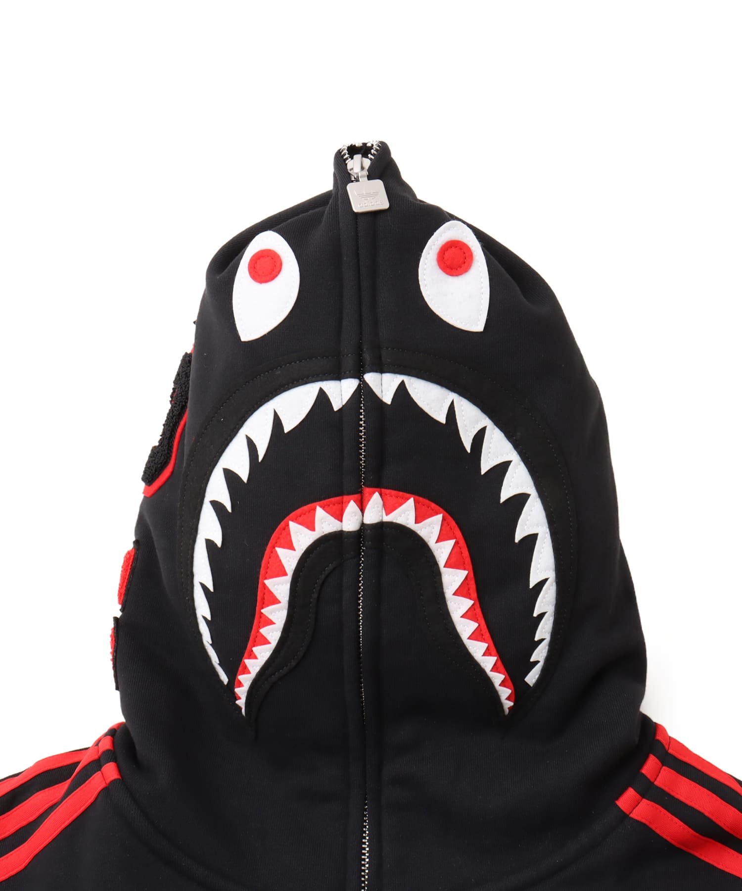 adidas BAPE SHARK FULLZIP HOODIE ブラック（アディダス ベイプ