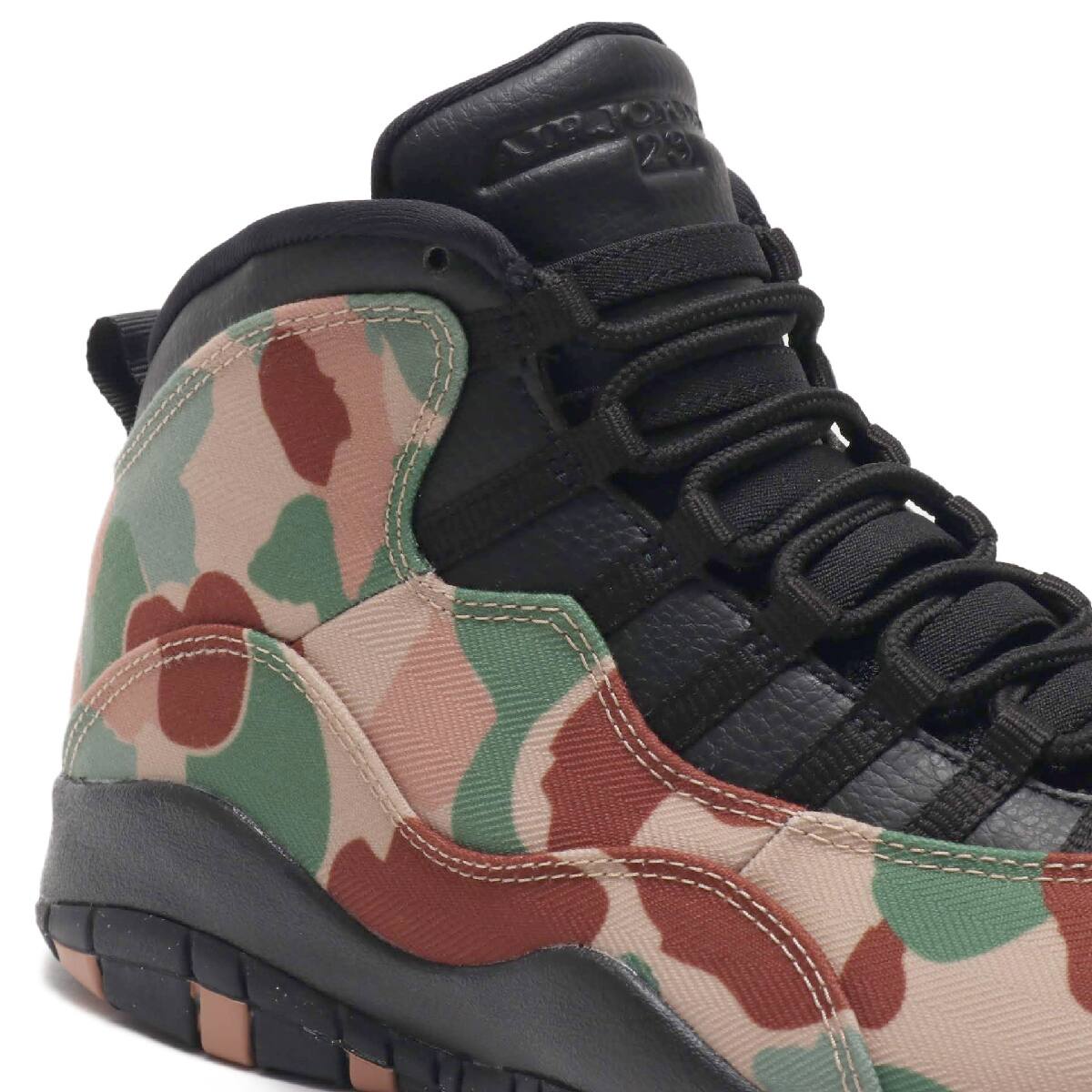 JORDAN BRAND AIR JORDAN 10 RETRO DESERT/BLACK-DUSTED CLAY-TREELINE