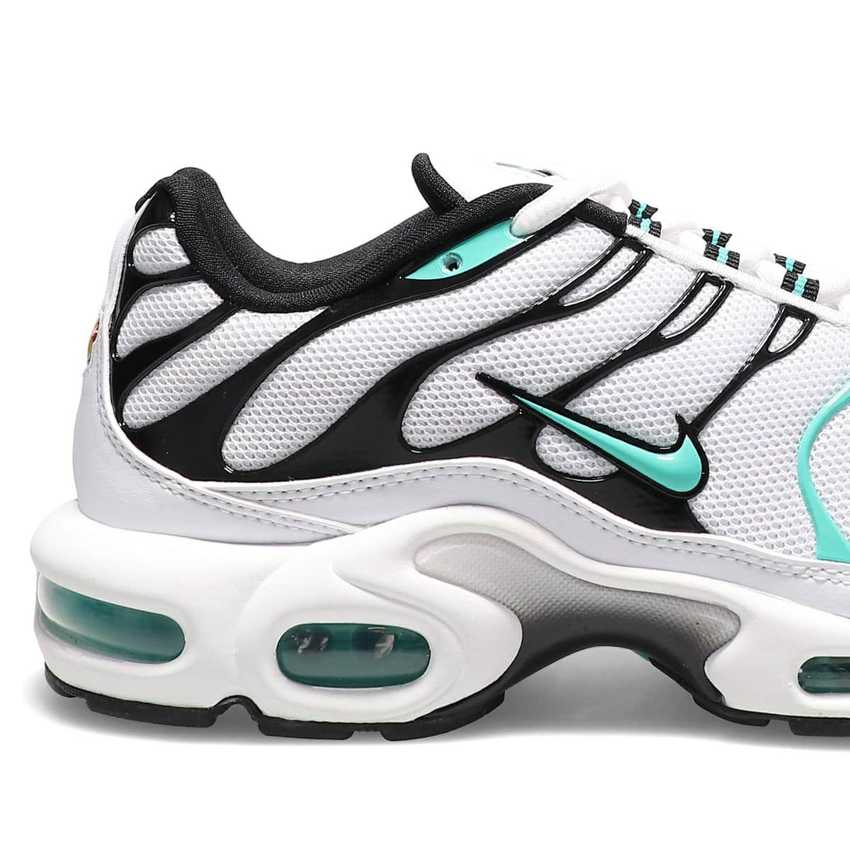 NIKE AIR MAX PLUS WHITE/HYPER JADE-BLACK-REFLECT SILVER 22SP-I