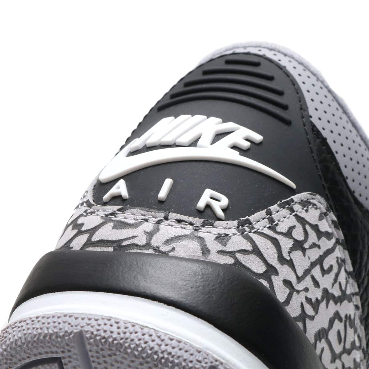 JORDAN BRAND AIR JORDAN 3 RETRO OG BG BLACK/FIRE RED-CEMENT GREY