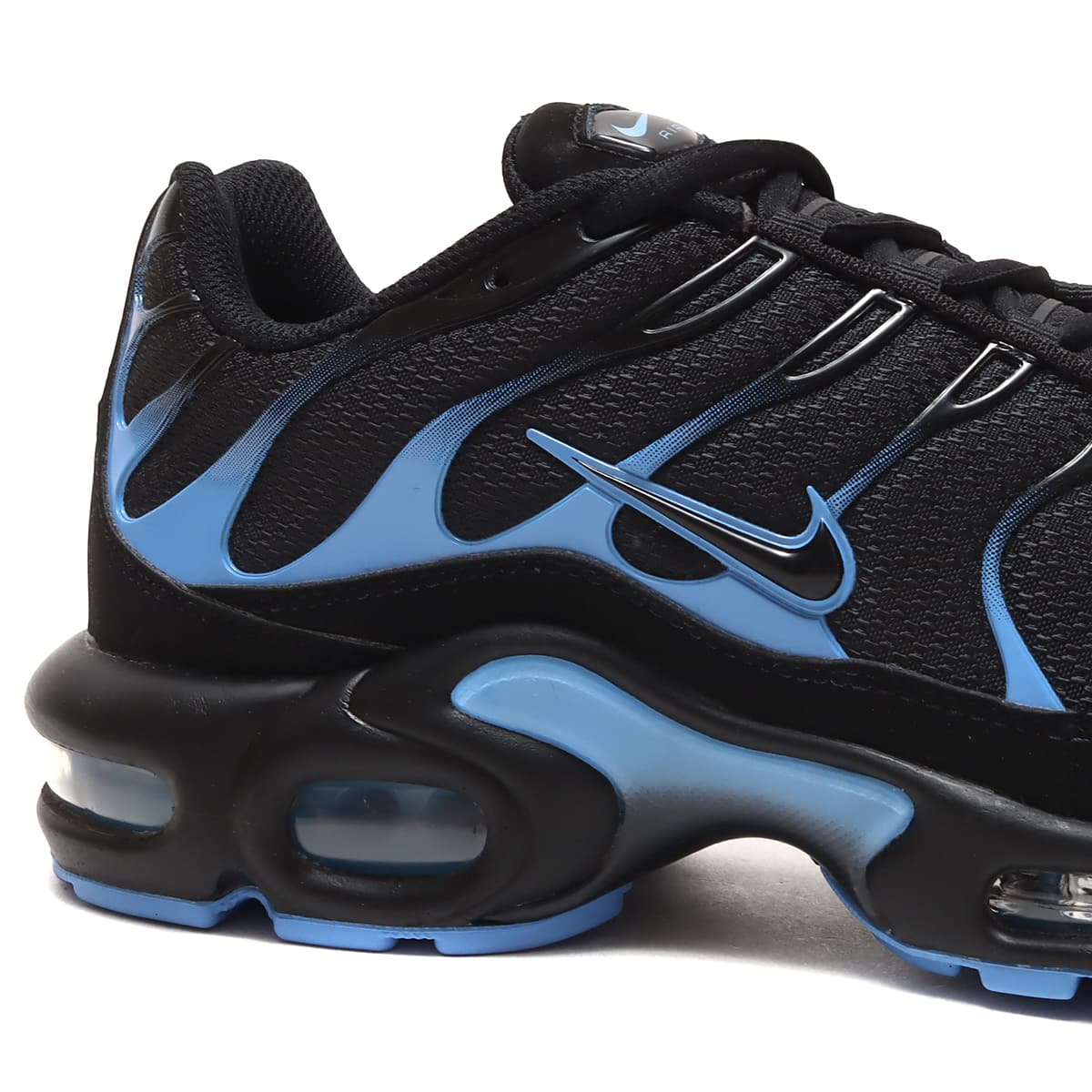 NIKE AIR MAX PLUS BLACK/BLACK-UNIVERSITY BLUE 23SP-I（ナイキ エア