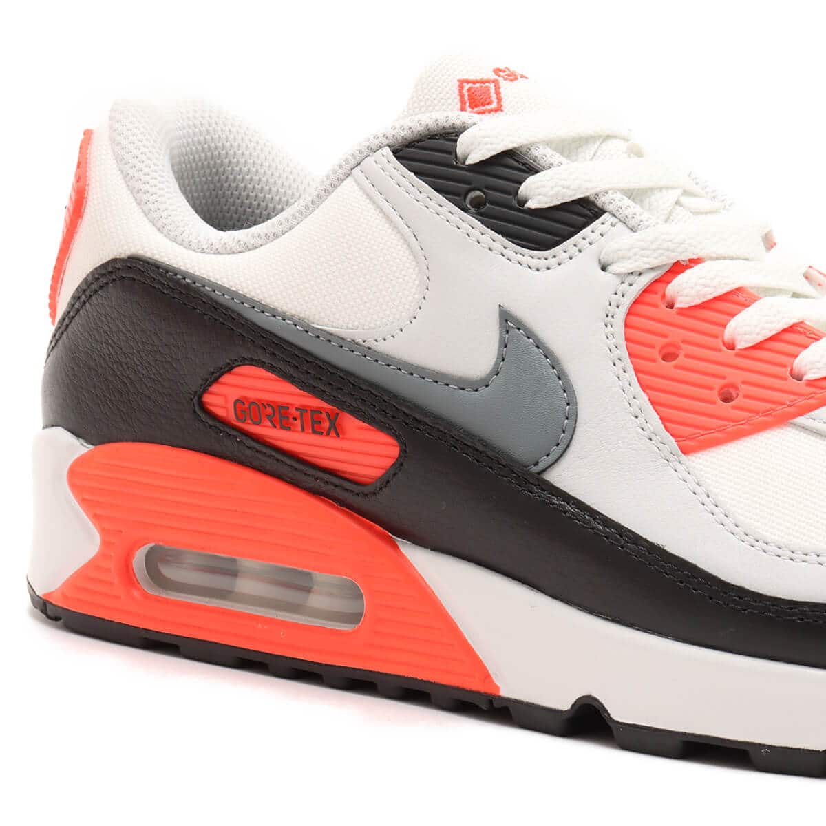 NIKE AIR MAX 90 GTX SUMMIT WHITE/COOL GREY-BRIGHT CRIMSON（ナイキ