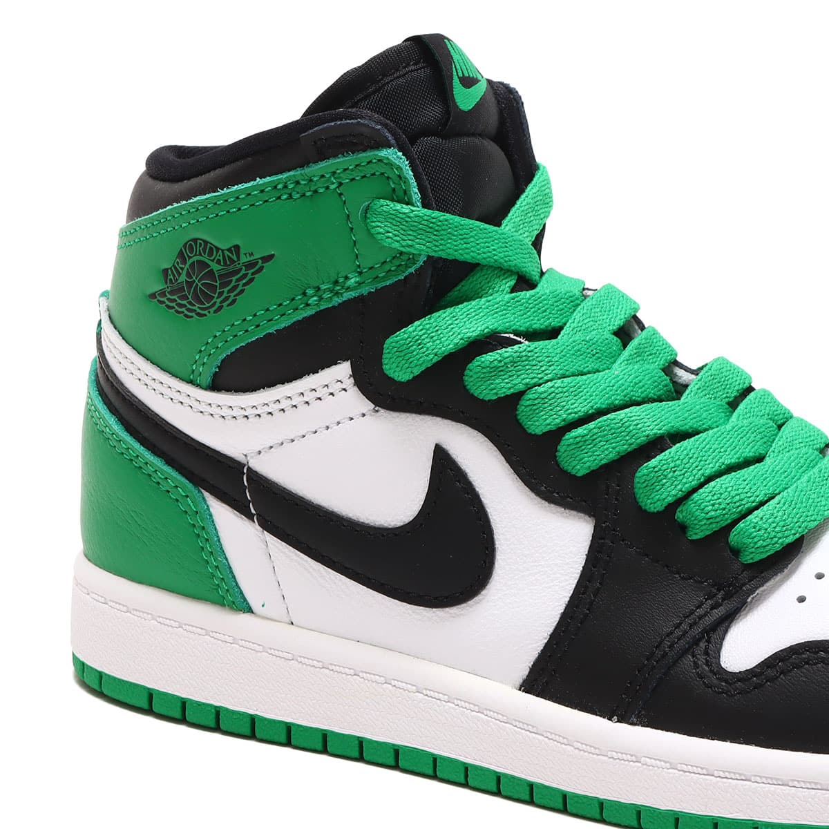 JORDAN BRAND JORDAN 1 RETRO HIGH OG PS BLACK/LUCKY GREEN-WHITE