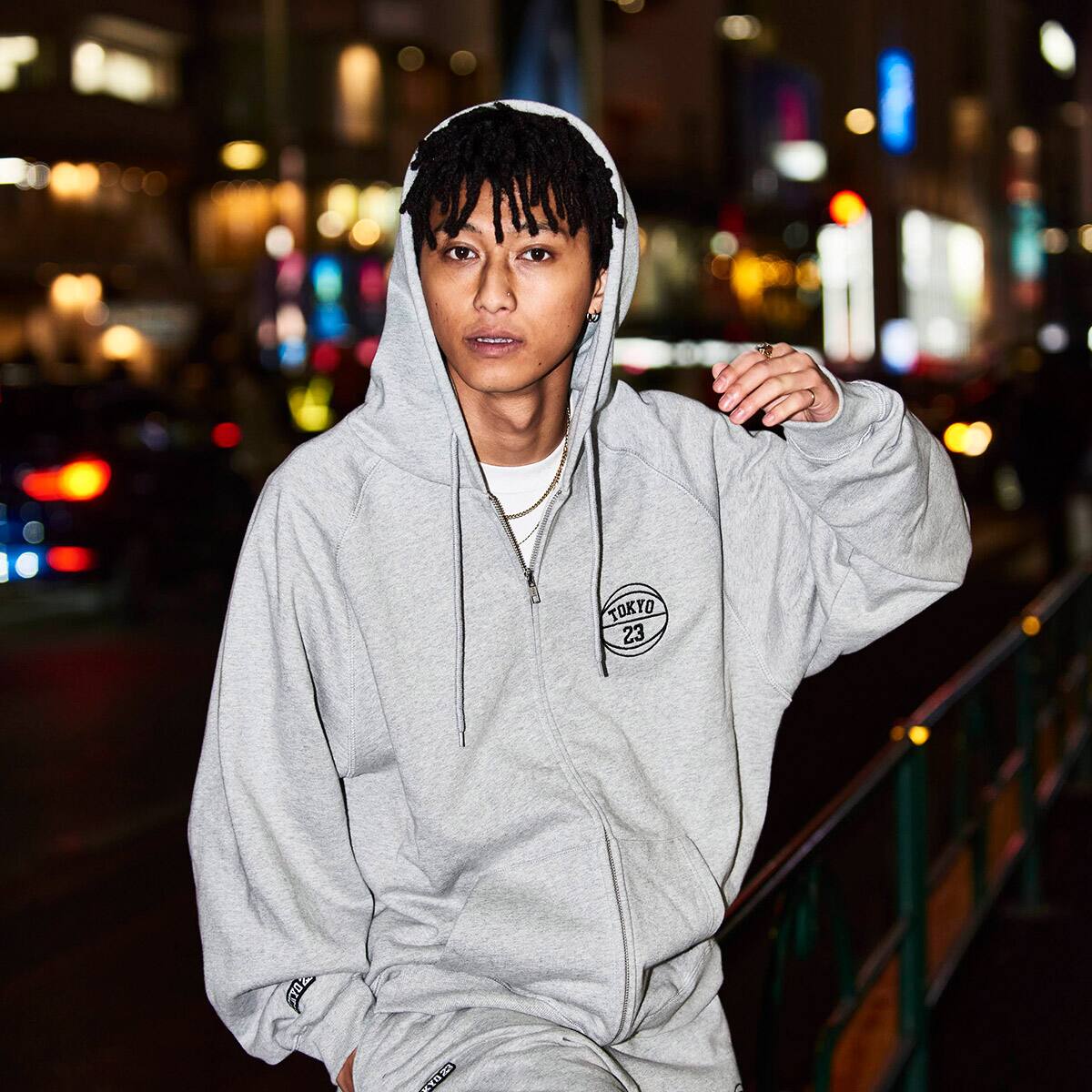 TOKYO 23 SWEAT ZIP UP HOODIE GRAY 21FW-I（トウキョウ23 スエット