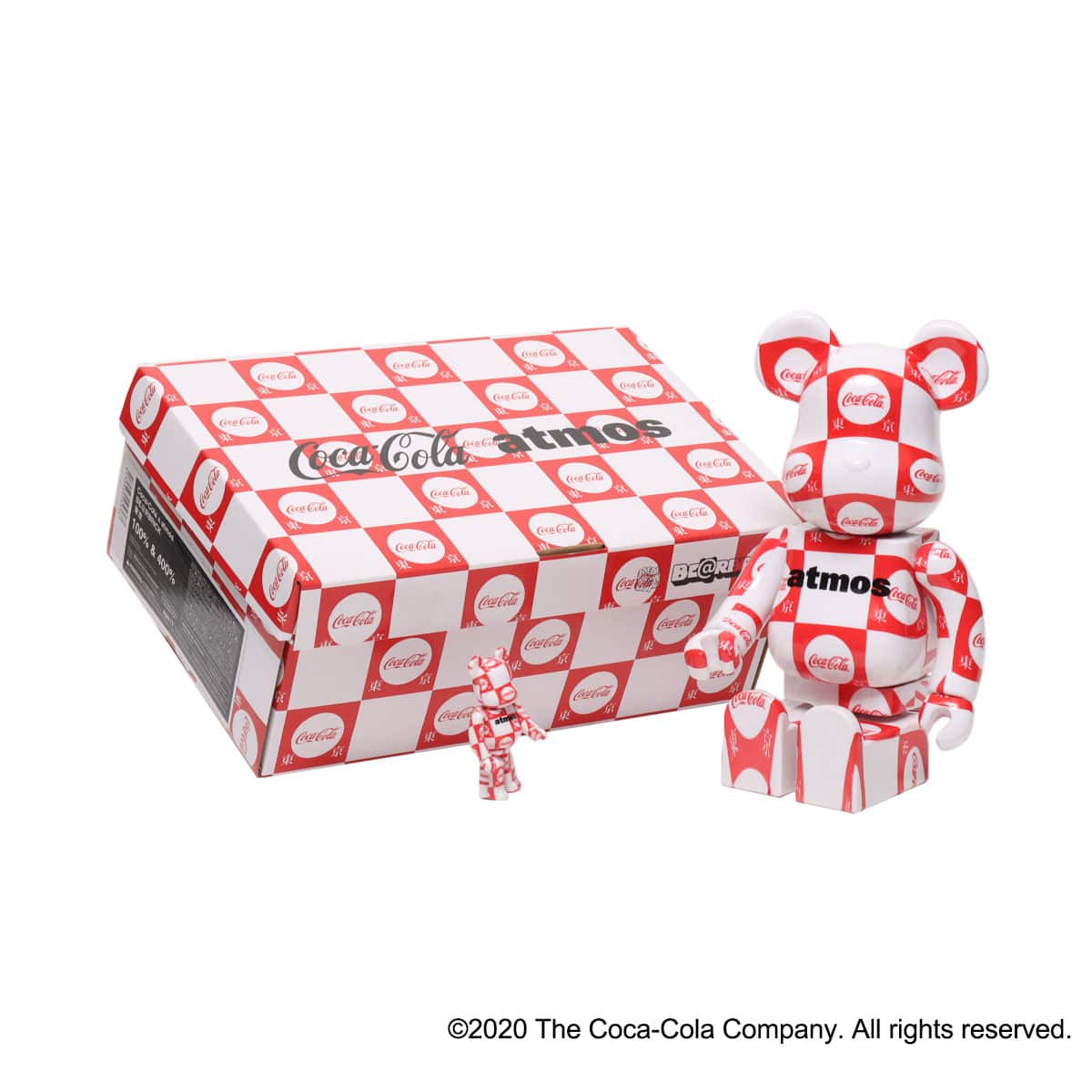 MEDICOM TOY BE@RBRICK atmos × Coca-Cola 100％ & 400％ TOKYO Ver