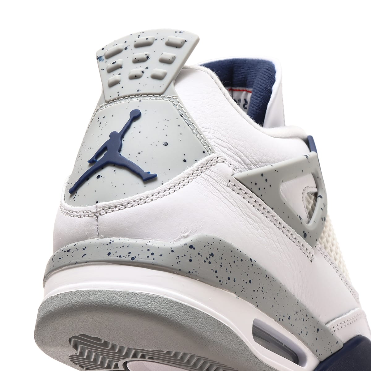 JORDAN BRAND AIR JORDAN 4 RETRO WHITE/MIDNIGHT NAVY-LT SMOKE GREY