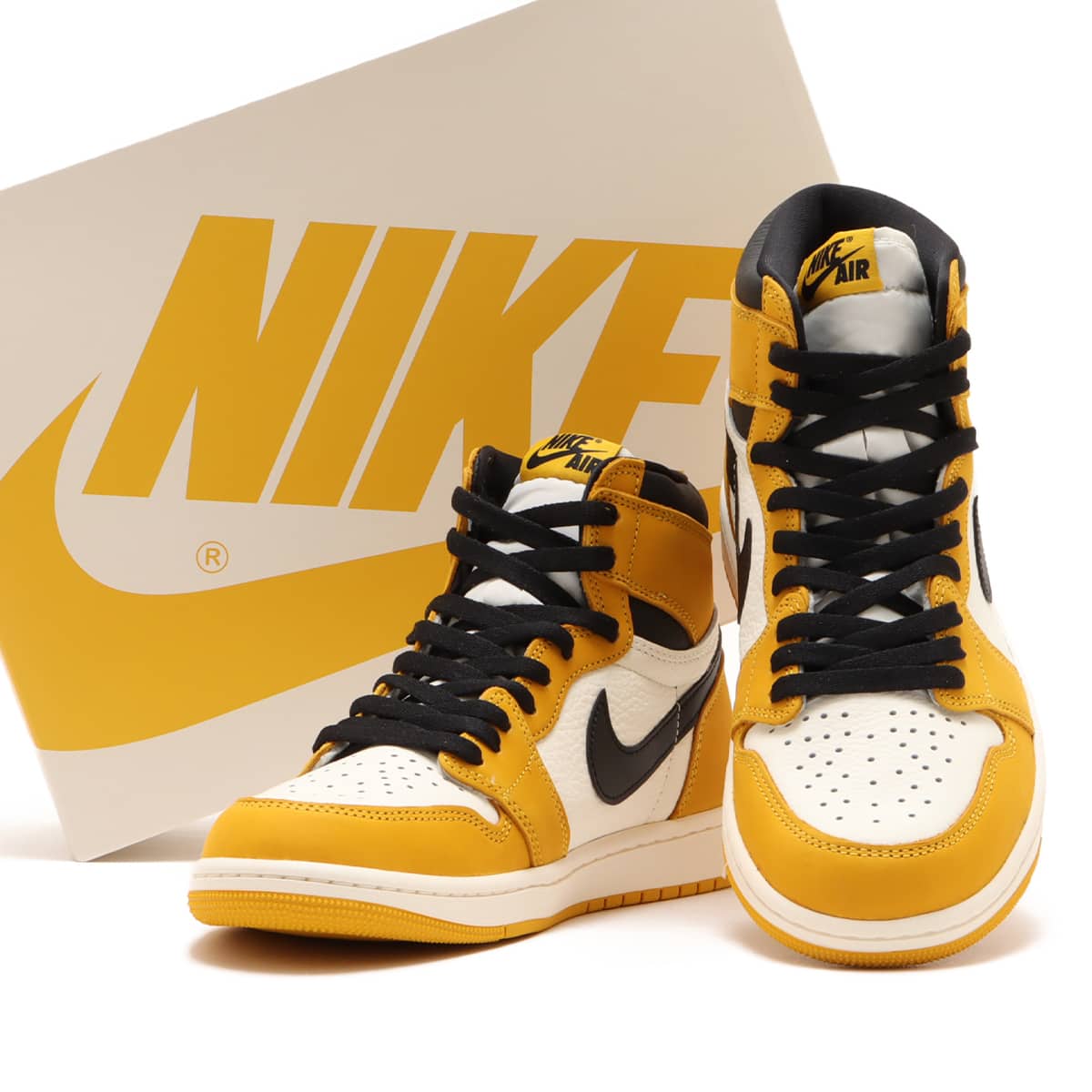 JORDAN BRAND AIR JORDAN 1 RETRO HIGH OG YELLOW OCHRE/BLACK-SAIL